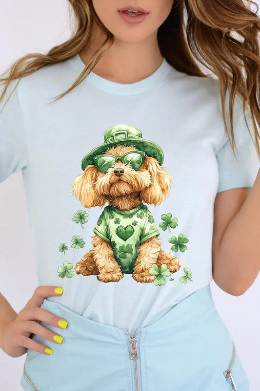 Explore More Collection - GoldenDoodle Lucky Dog Graphic Tee