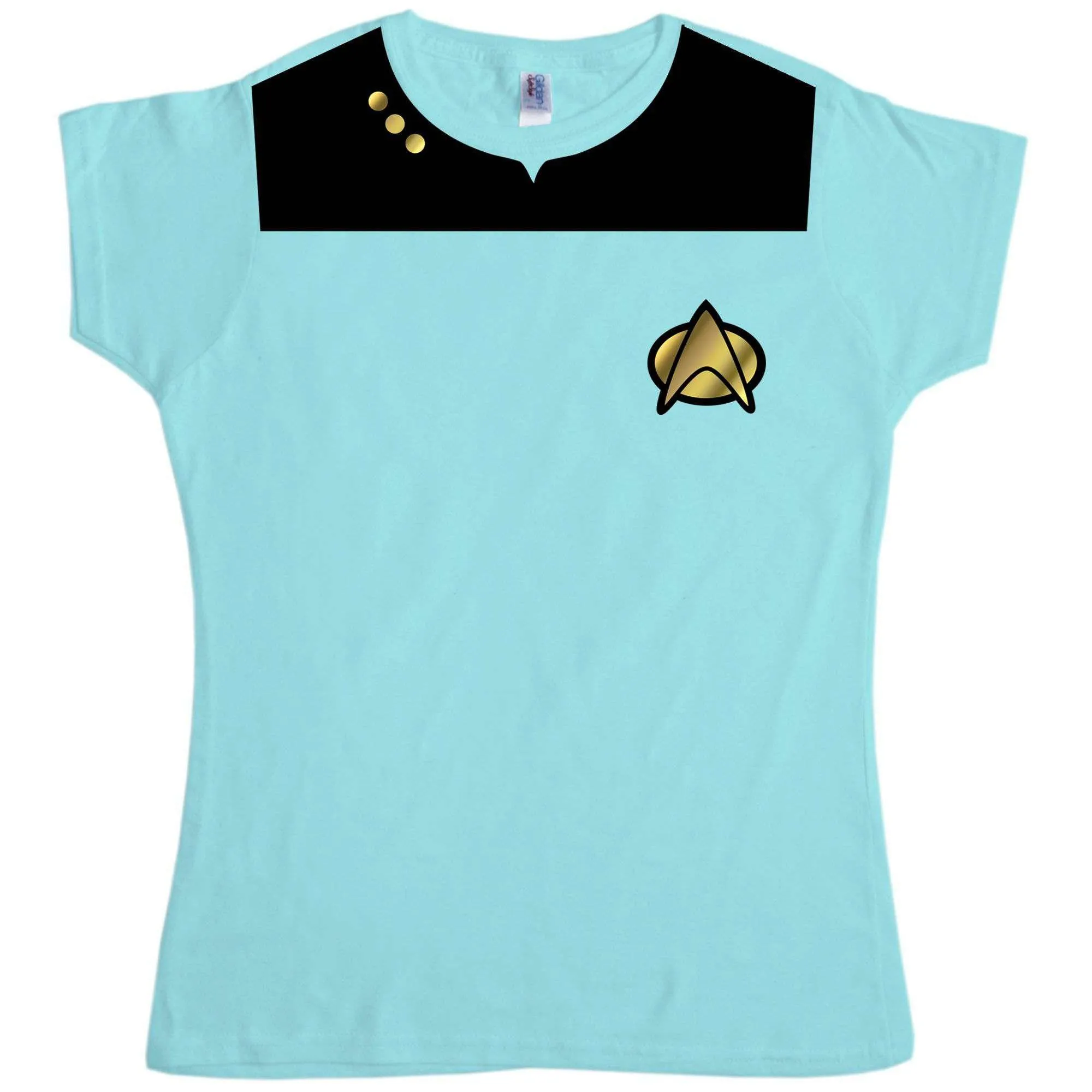 Fancy Dress Star Trek Uniform Womens Style T-Shirt