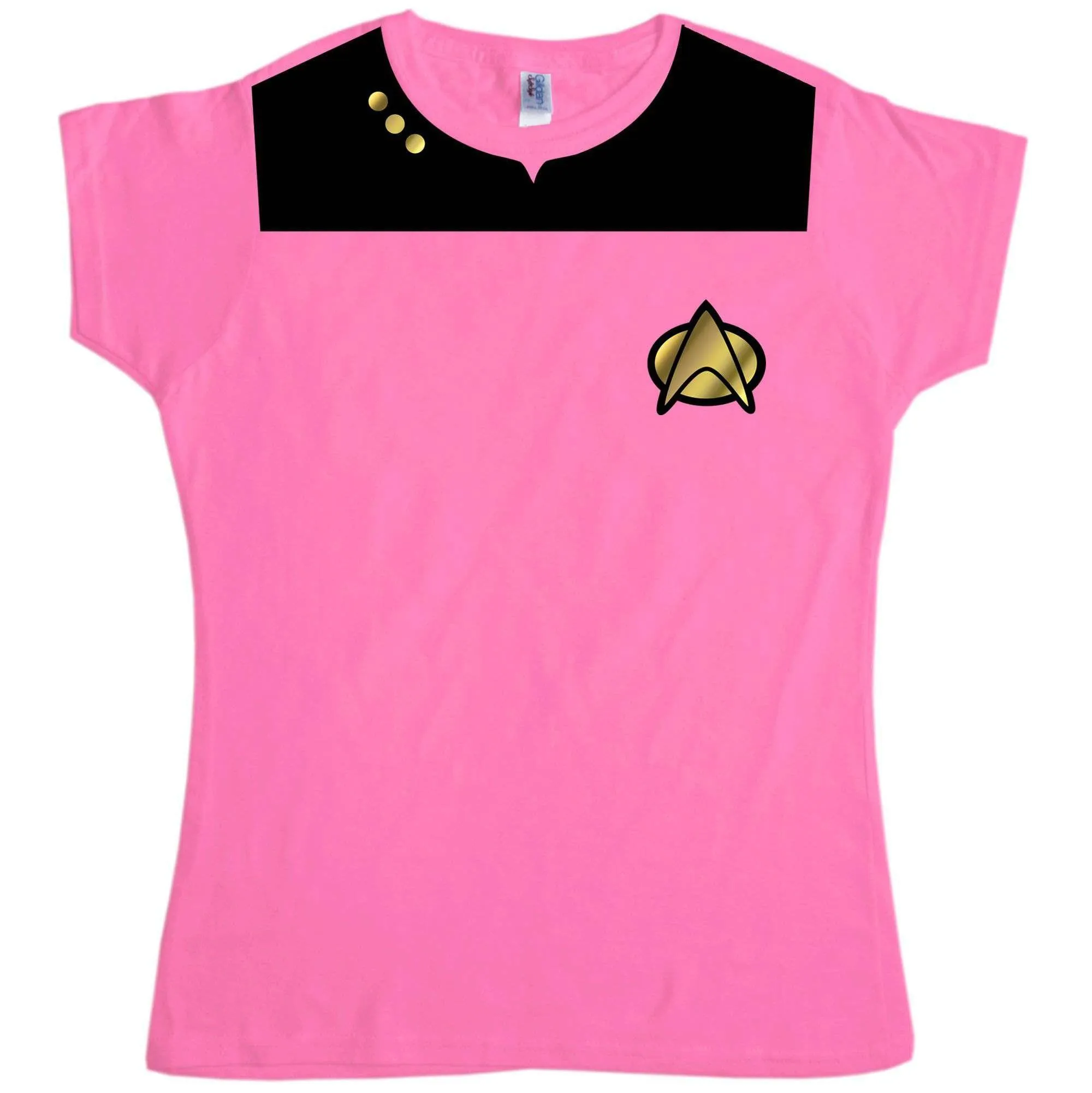 Fancy Dress Star Trek Uniform Womens Style T-Shirt