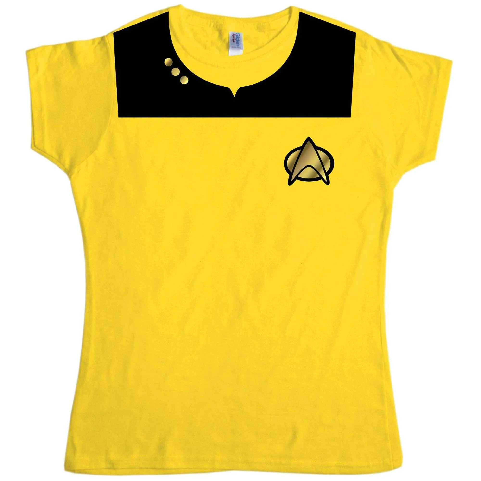 Fancy Dress Star Trek Uniform Womens Style T-Shirt