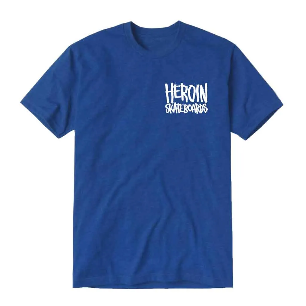 Heroin Fuck Drugs T-shirt - Royal Blue