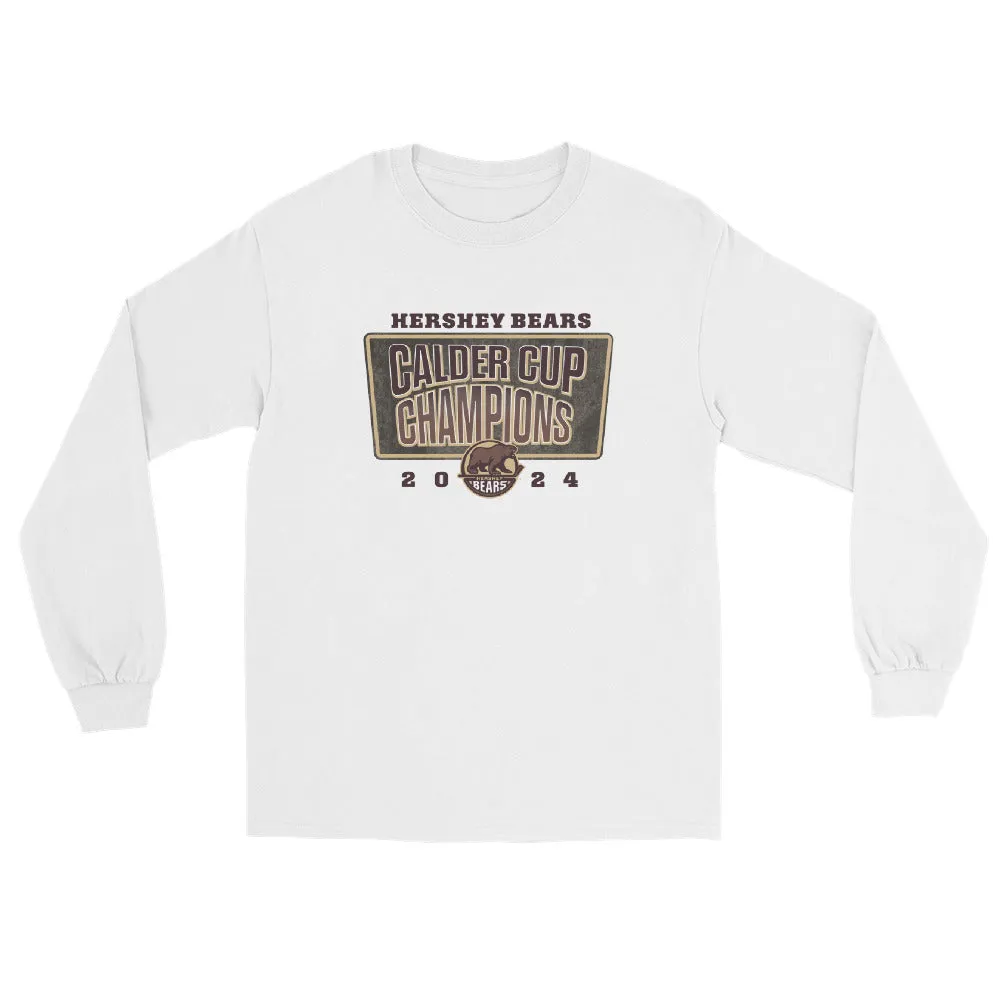 Hershey Bears 2024 Calder Cup Champions Adult Power Play Long Sleeve Shirt
