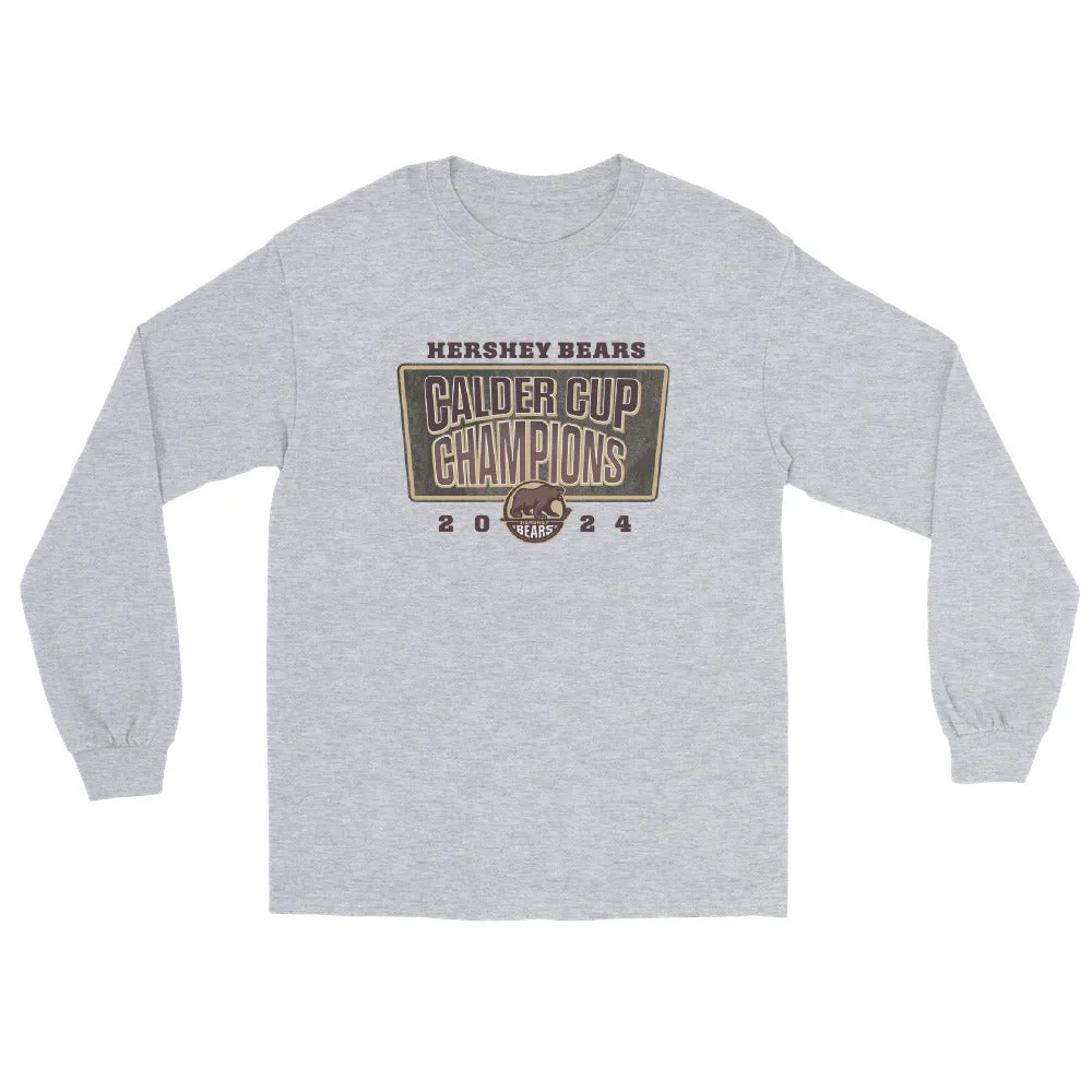 Hershey Bears 2024 Calder Cup Champions Adult Power Play Long Sleeve Shirt