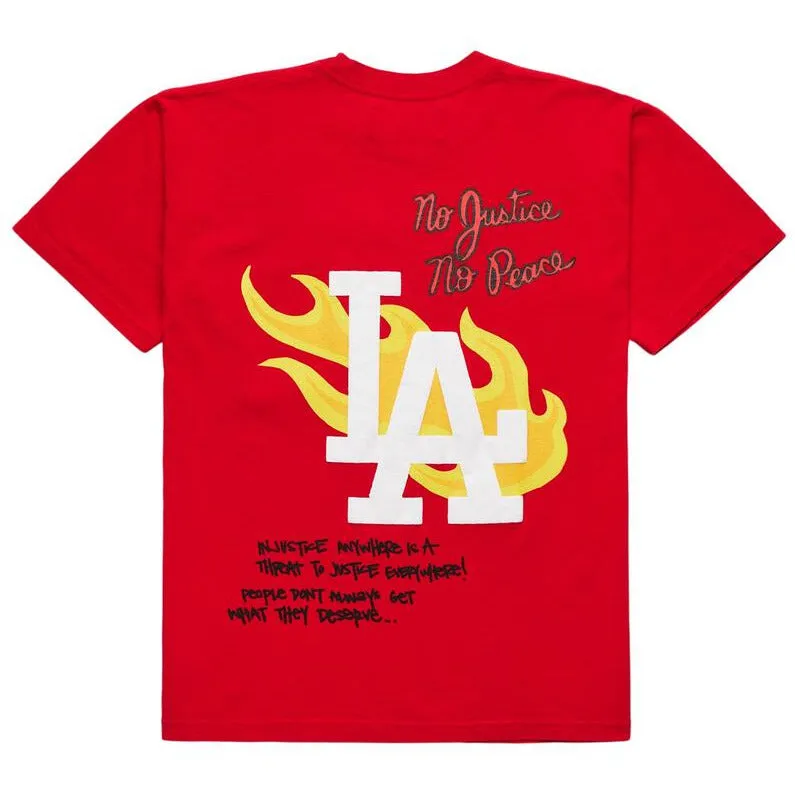 Homme   Femme LA Riots Red Tee