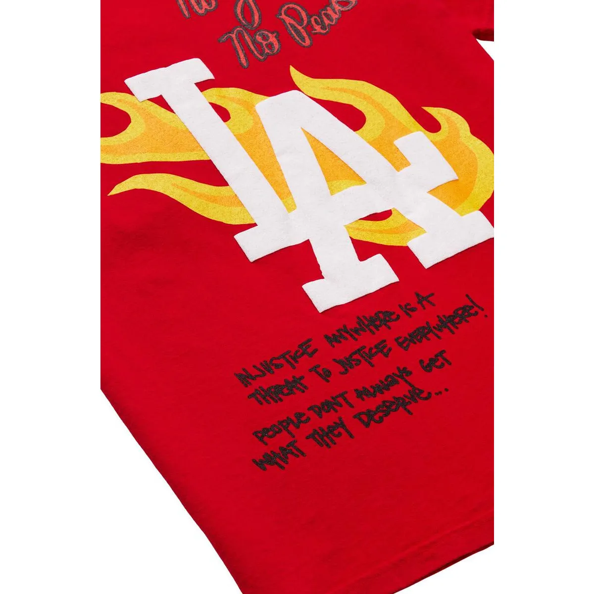 Homme   Femme LA Riots Red Tee