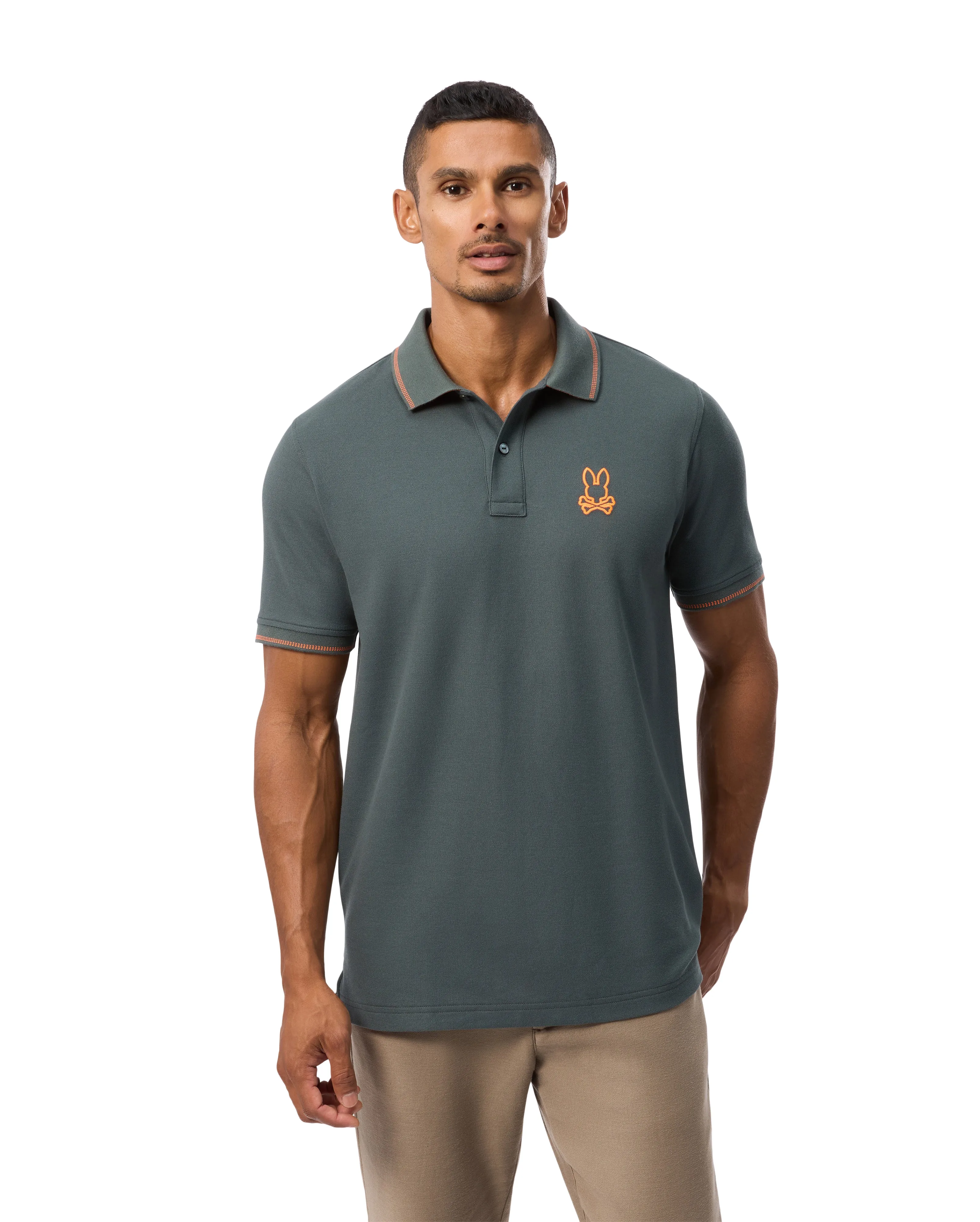 ID24852-Psycho Bunny Green Stanwood Polo Shirt