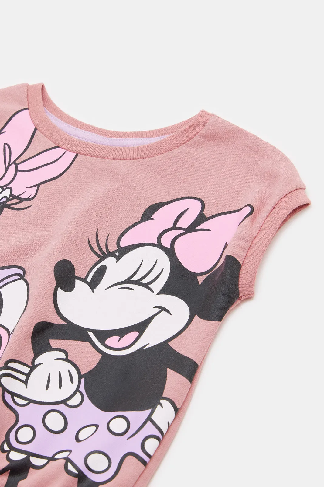 Infant Girls Pink Minnie And Daisy T-Shirt