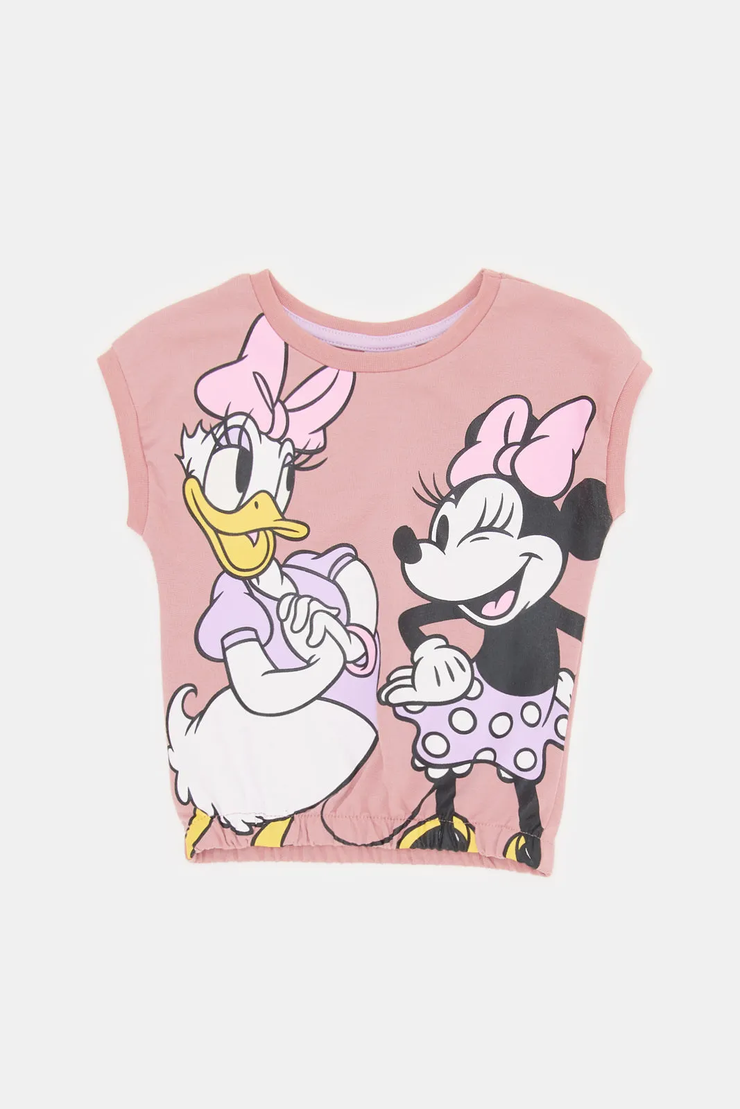 Infant Girls Pink Minnie And Daisy T-Shirt