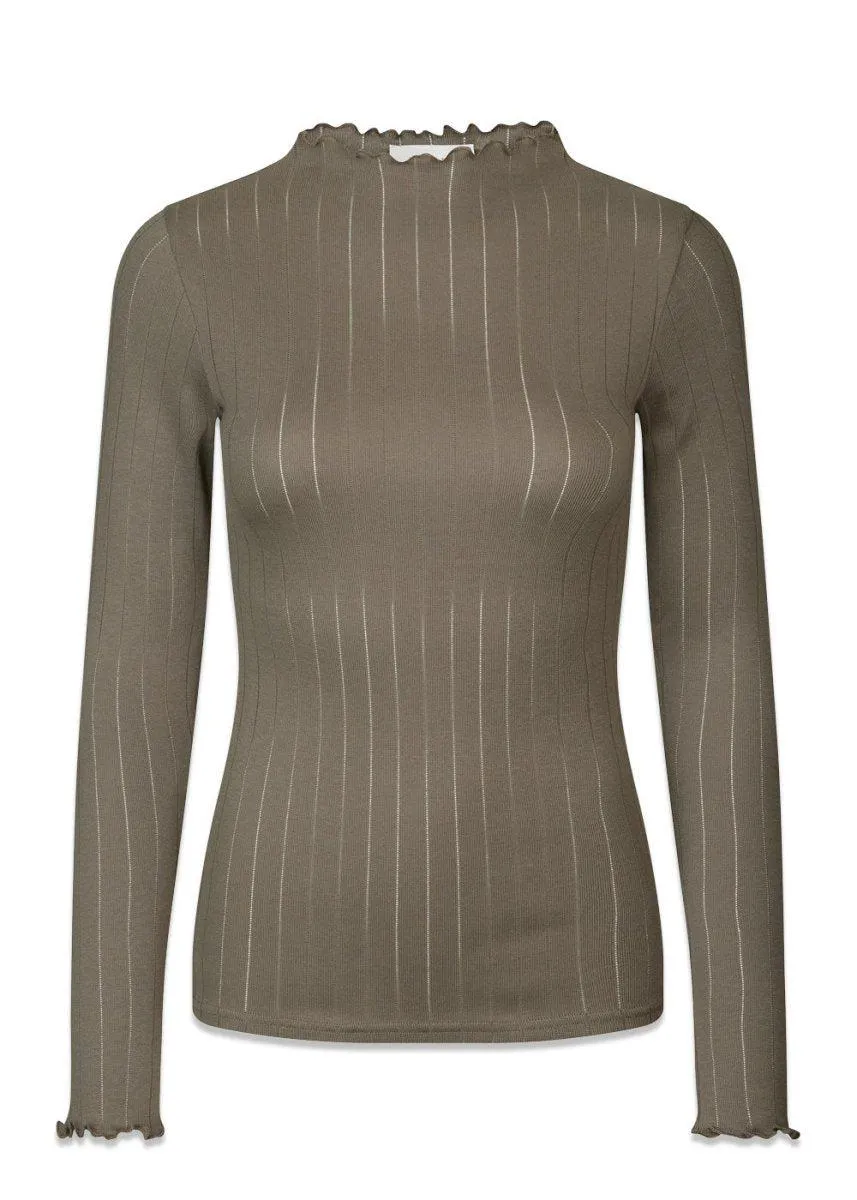 Issy t-neck - Espresso