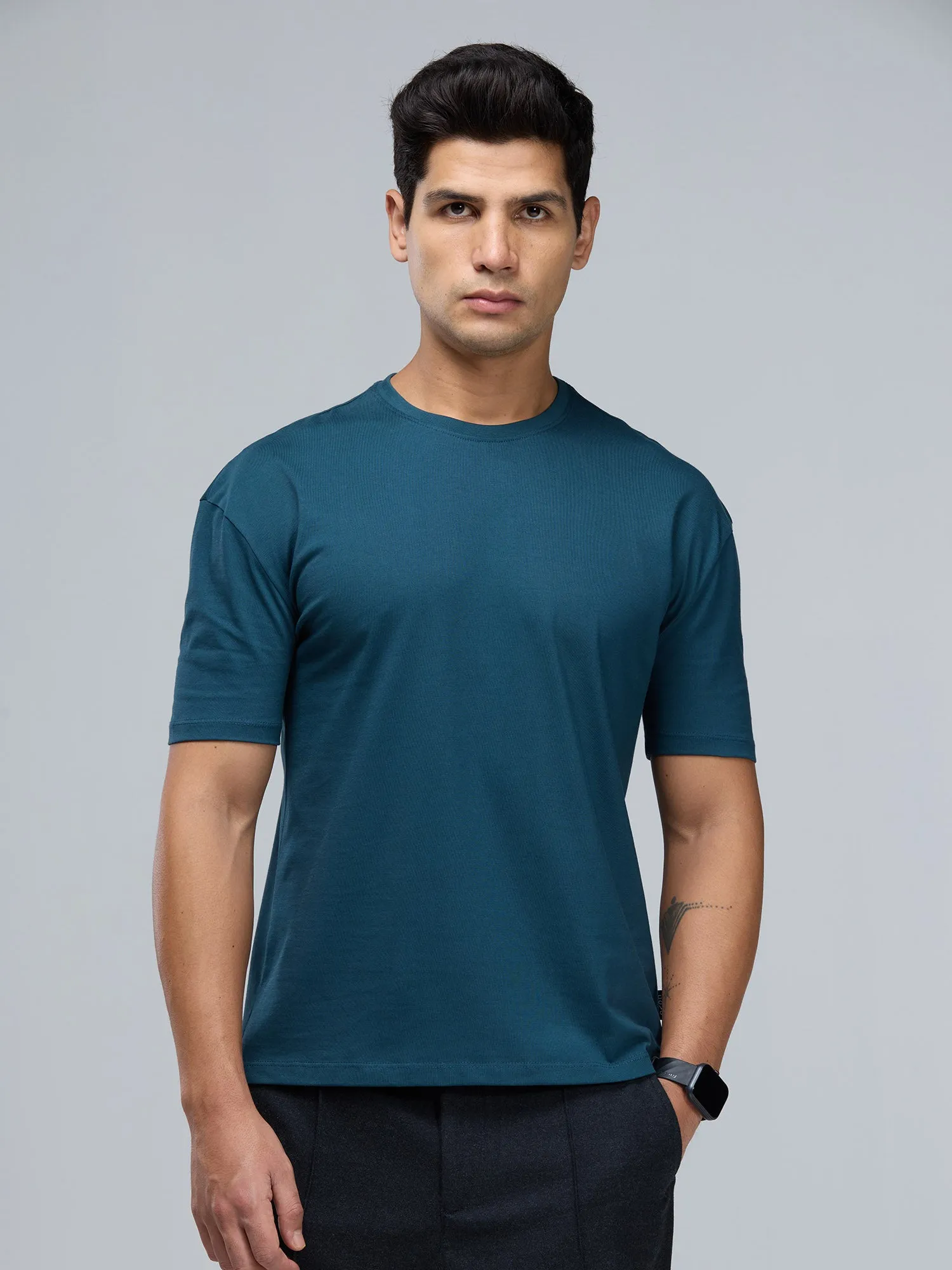 Jade Supima Crew Neck T-shirt - Relaxed Fit