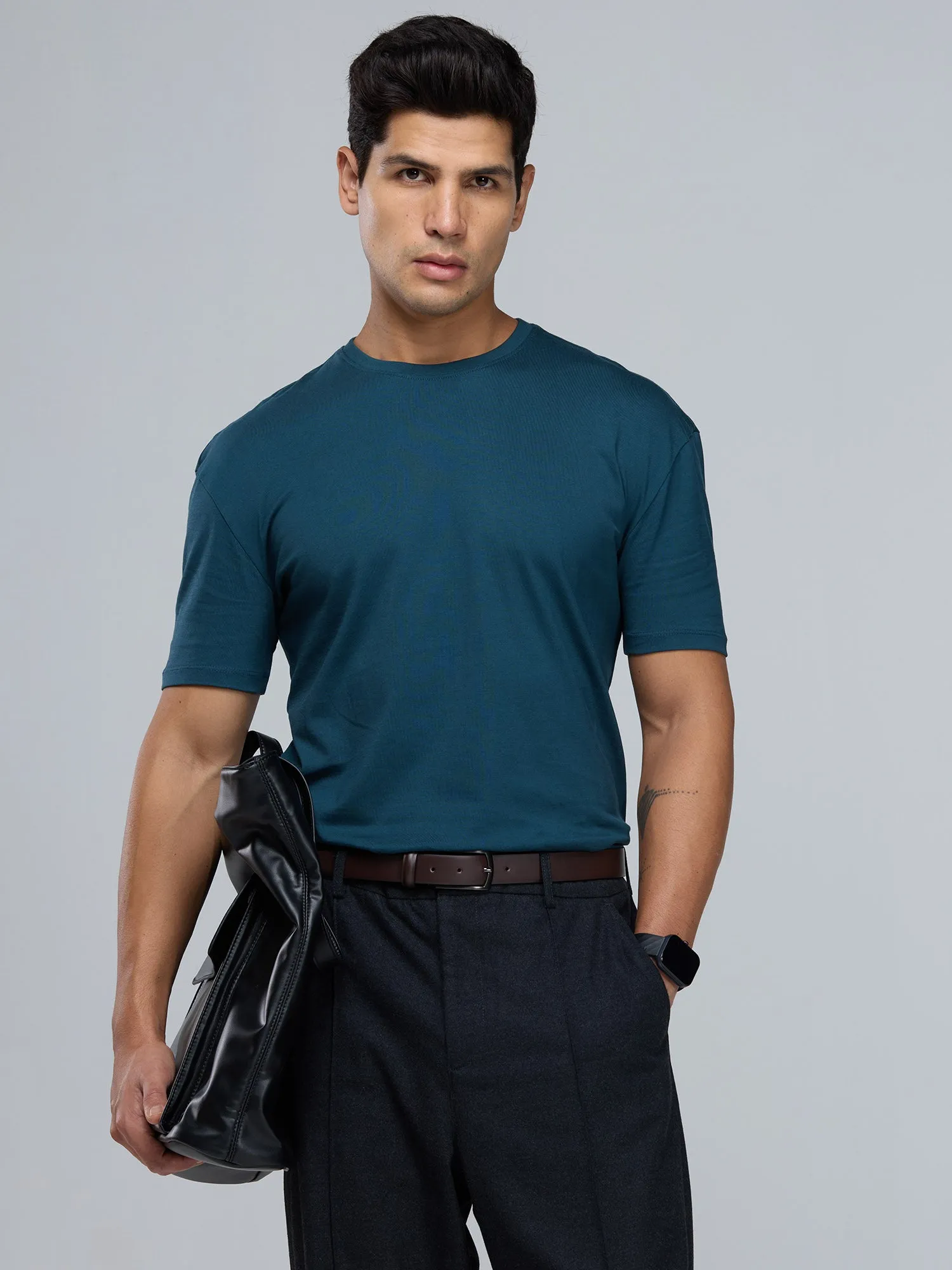 Jade Supima Crew Neck T-shirt - Relaxed Fit