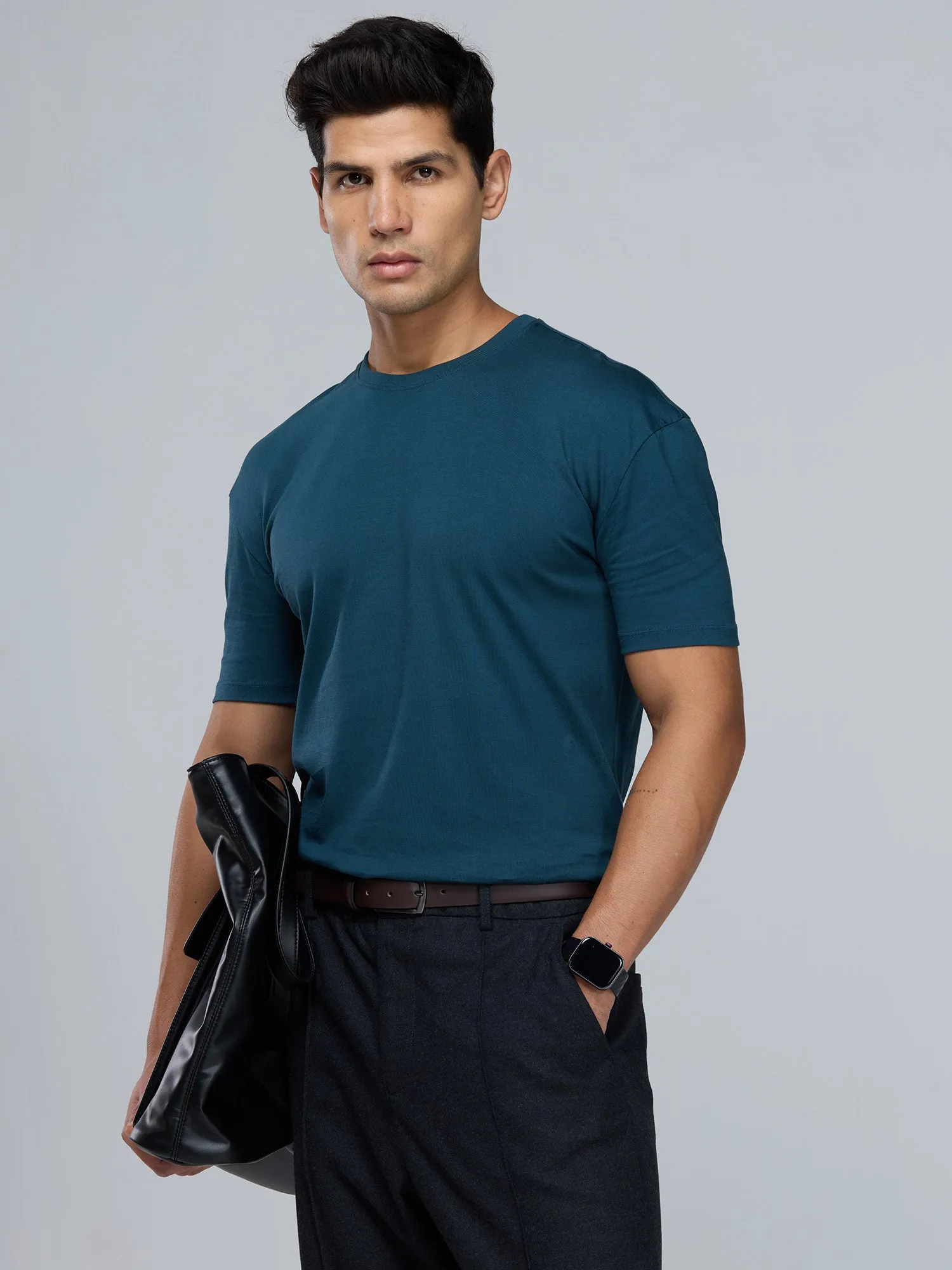 Jade Supima Crew Neck T-shirt - Relaxed Fit
