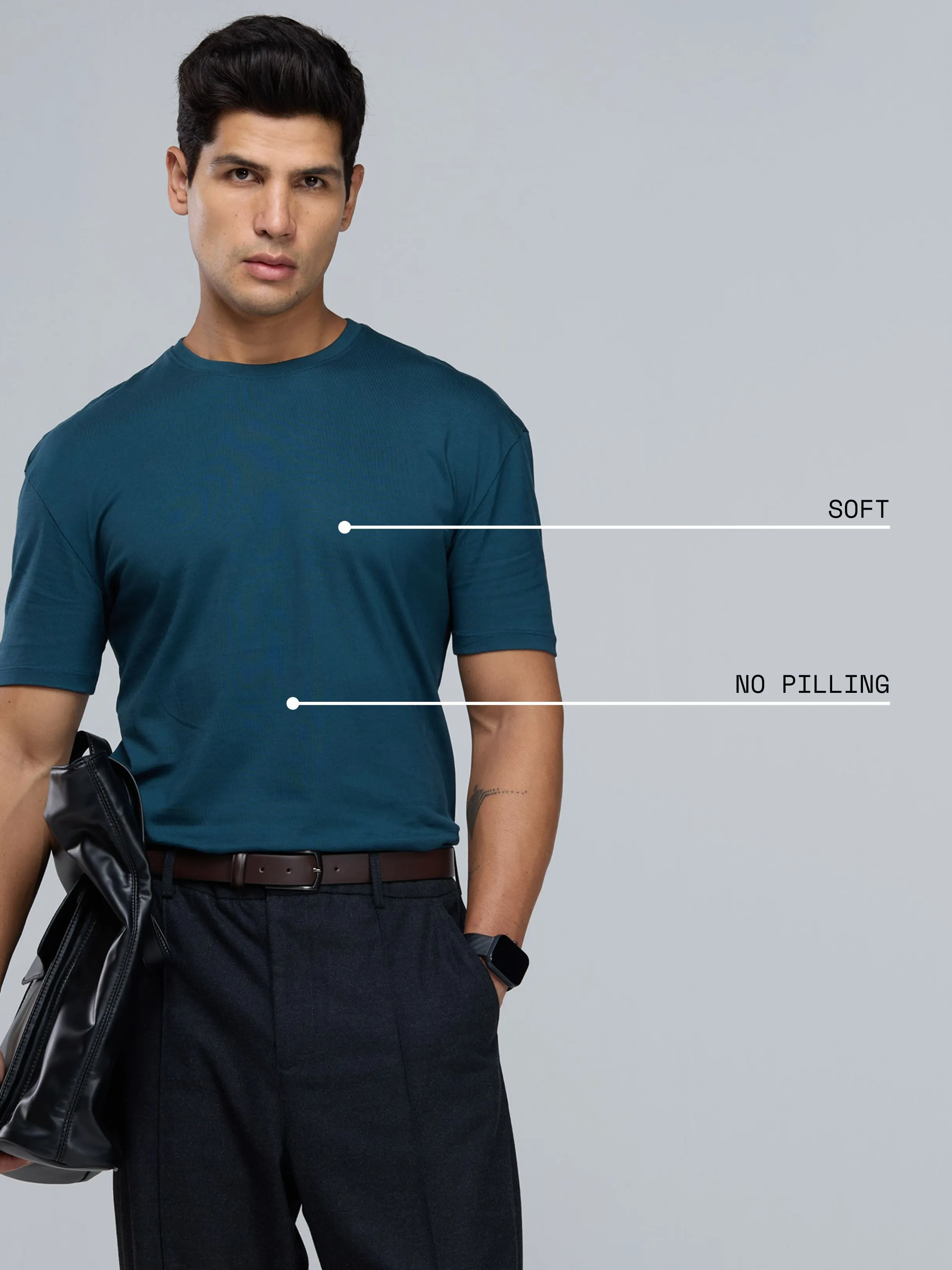 Jade Supima Crew Neck T-shirt - Relaxed Fit