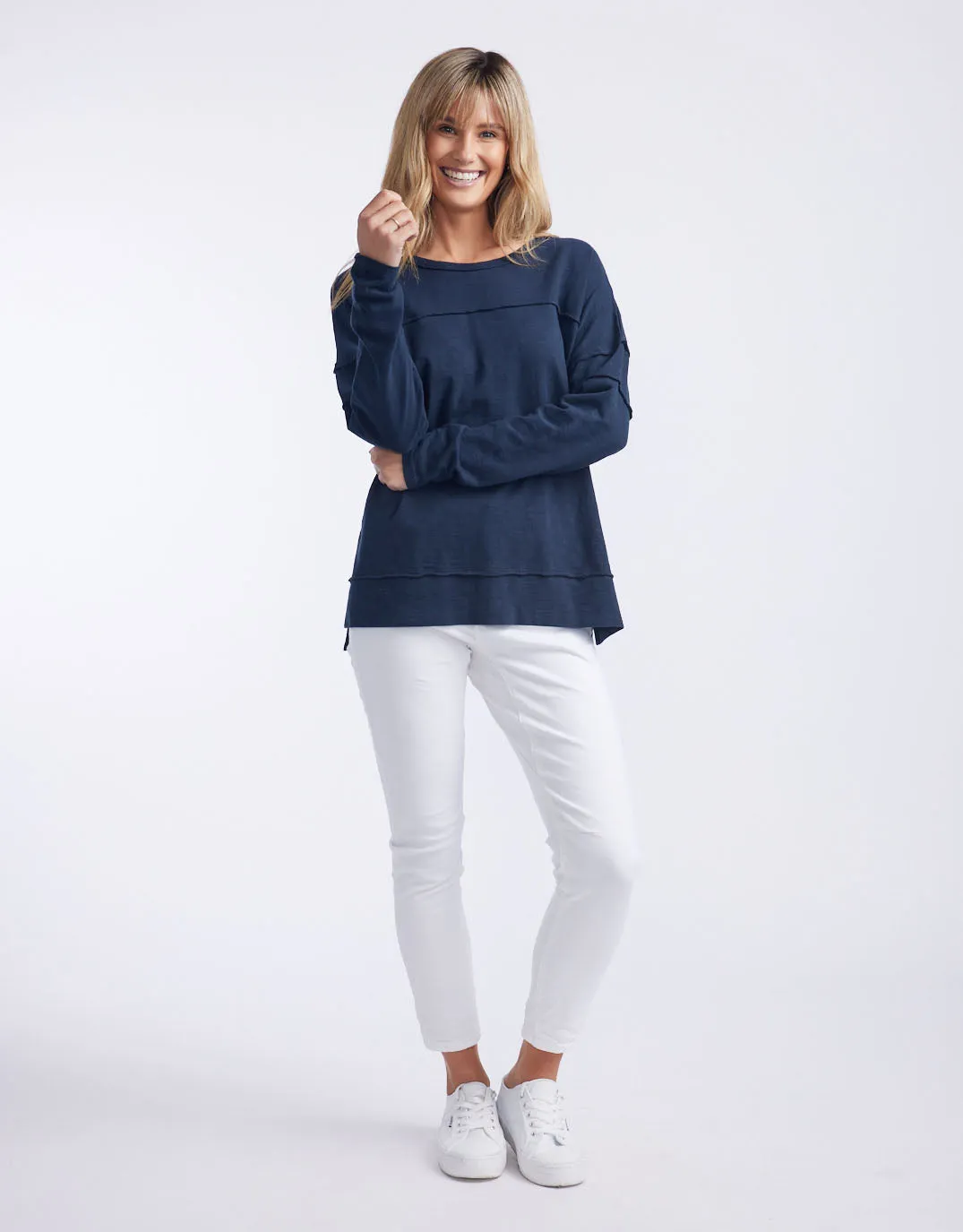 Jayne Throw On Top - Navy