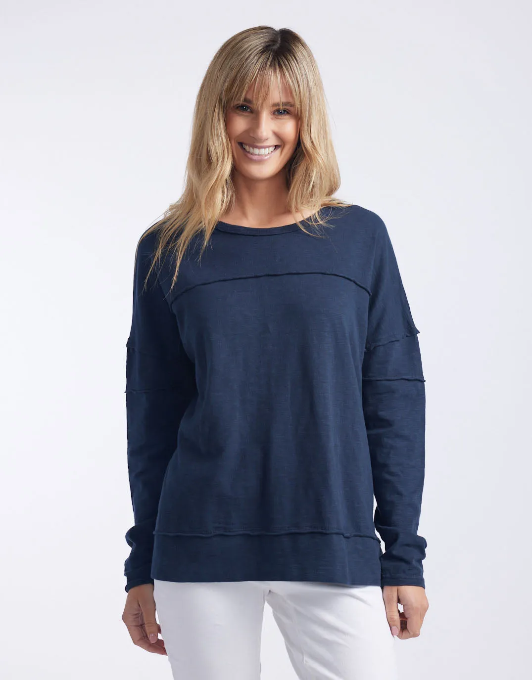 Jayne Throw On Top - Navy