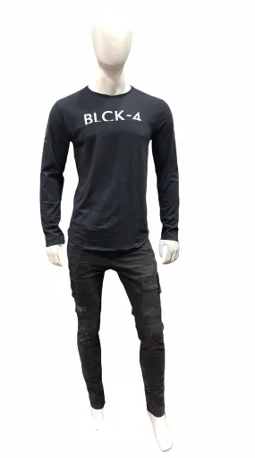 JUSTIN Mens BLACK tee