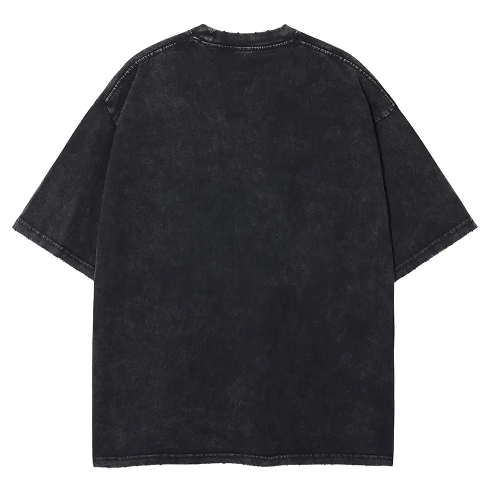 [KUJO] "Might" Vintage Oversized T Shirt