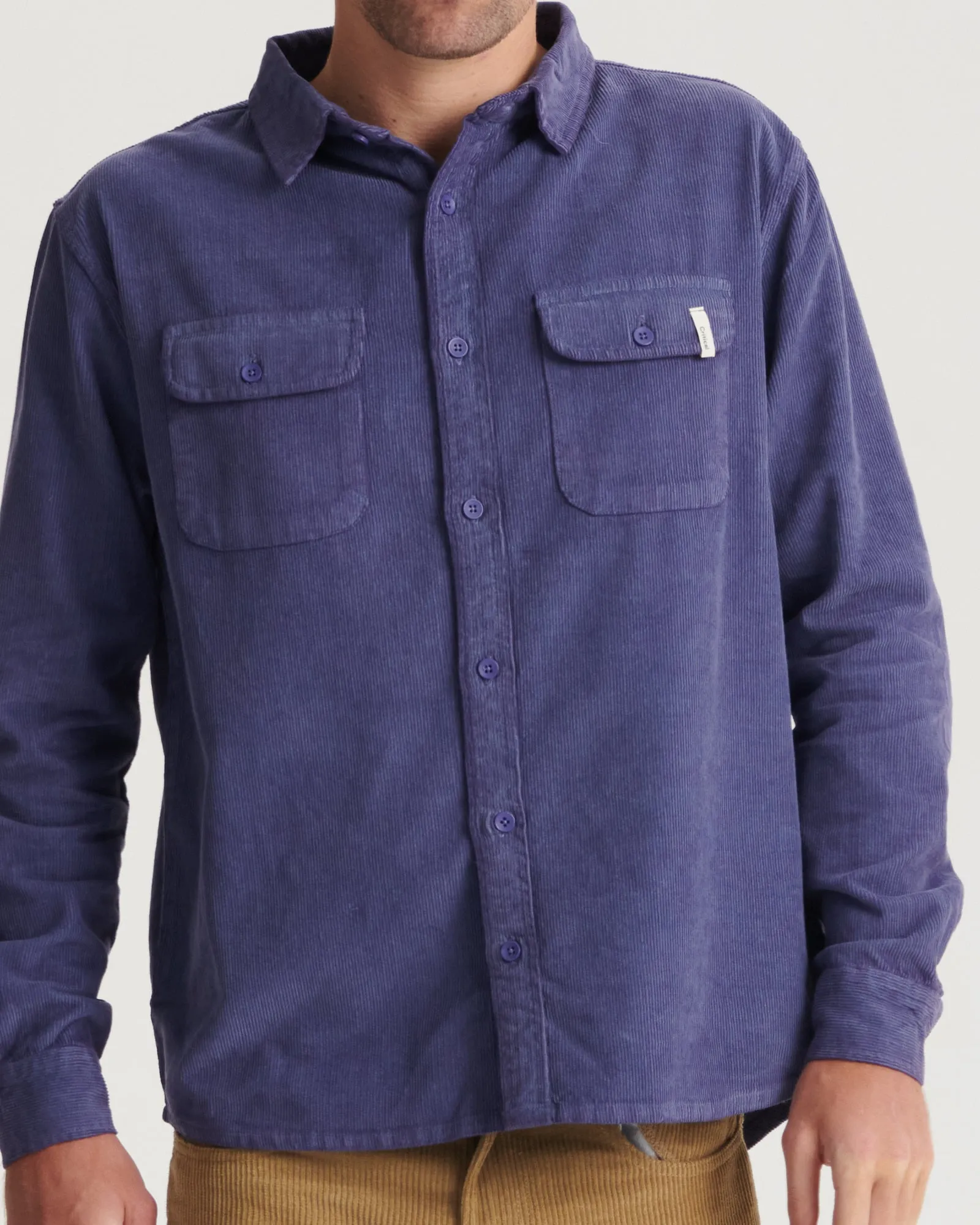 Lazy Boy LS Corduroy Shirt - Violet