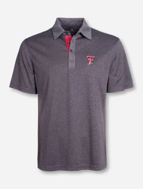 Levelwear Texas Tech "Affirmed" Grey Striped Polo
