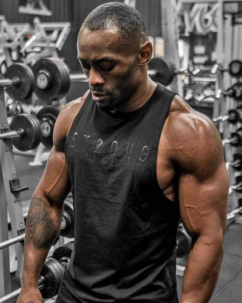 Men Tank Top Fitness Sporty Vest Sleeveless T-Shirt Muscle Training Tops Cotton Tank Top