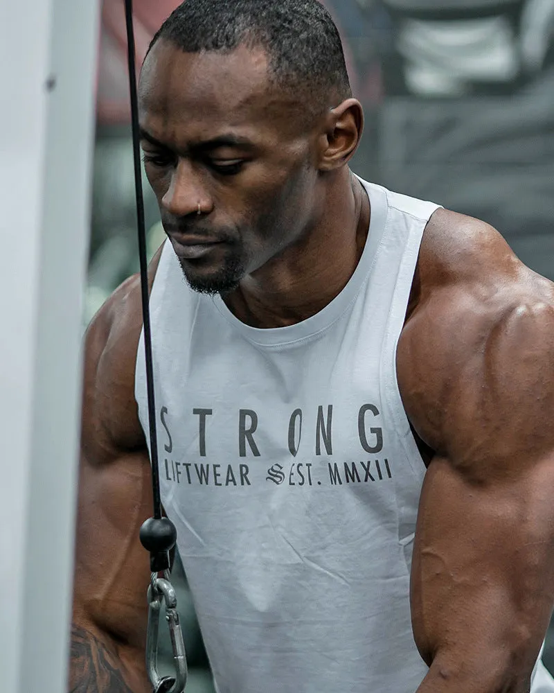 Men Tank Top Fitness Sporty Vest Sleeveless T-Shirt Muscle Training Tops Cotton Tank Top