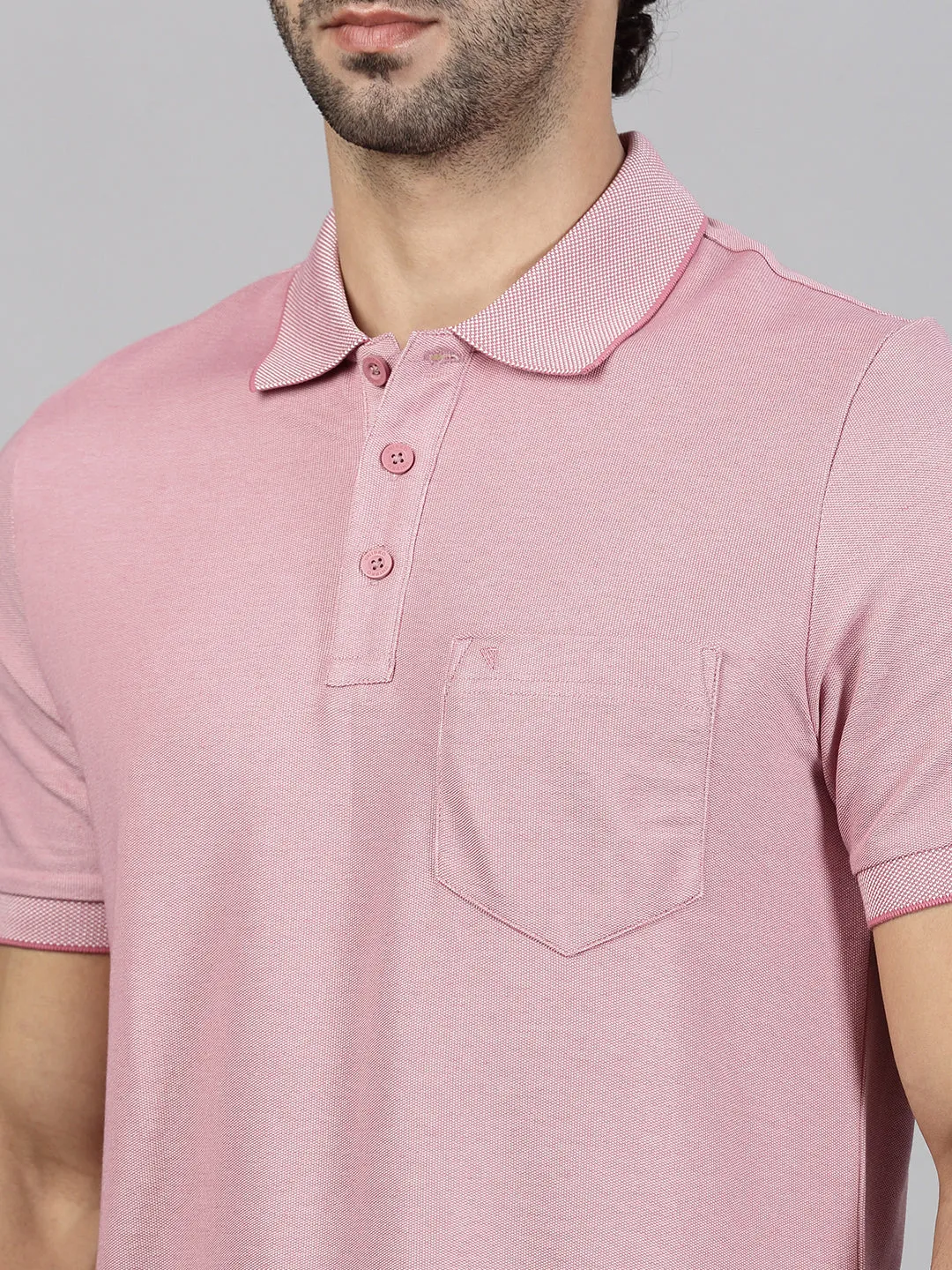 Mens Beige & Heather Rose Expert Polo Tshirt Combos
