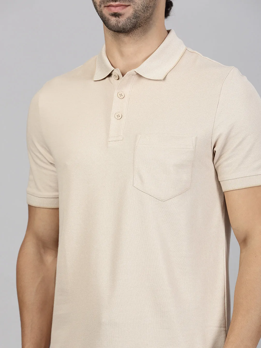 Mens Beige & Heather Rose Expert Polo Tshirt Combos