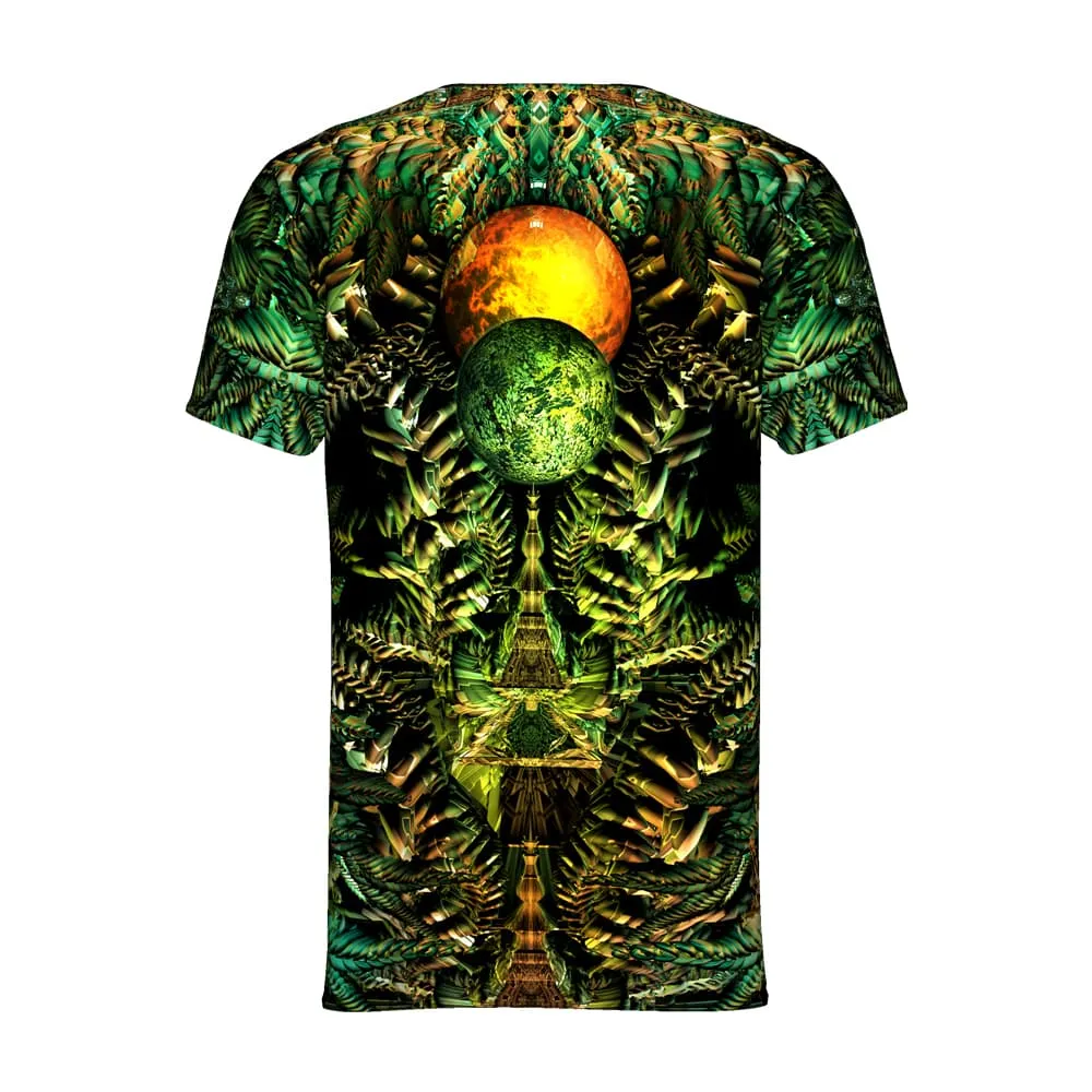 Mens Rave Shirt | Psy Clothing | Sacred Geomery Shirt | Fractal Shirt | Maya (TS)