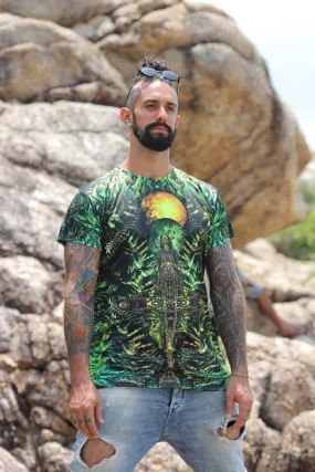 Mens Rave Shirt | Psy Clothing | Sacred Geomery Shirt | Fractal Shirt | Maya (TS)