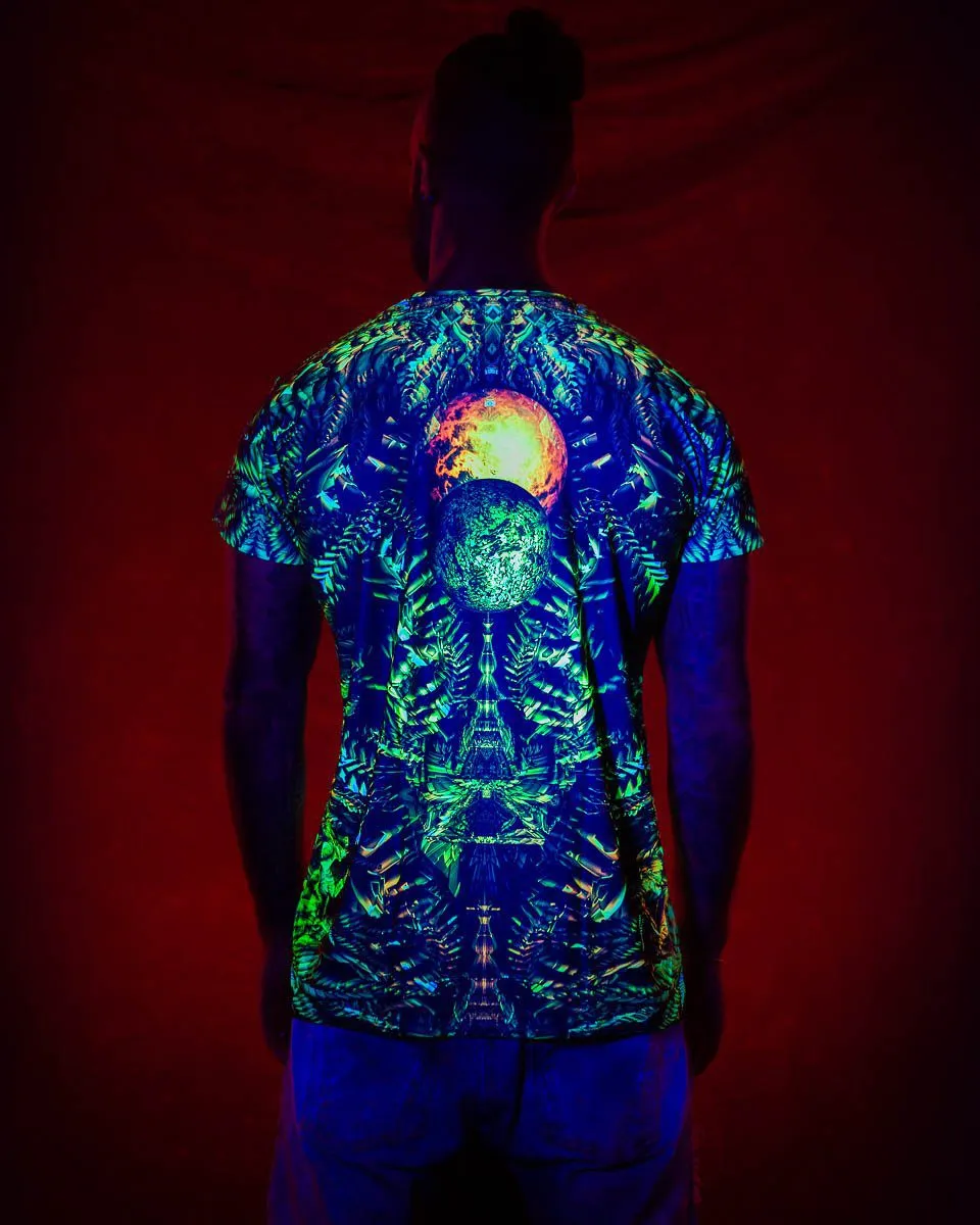 Mens Rave Shirt | Psy Clothing | Sacred Geomery Shirt | Fractal Shirt | Maya (TS)