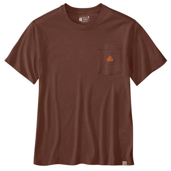 Men's Relaxed Fit Lightweight Short-Sleeve Pocket Tree Graphic T-Shirt