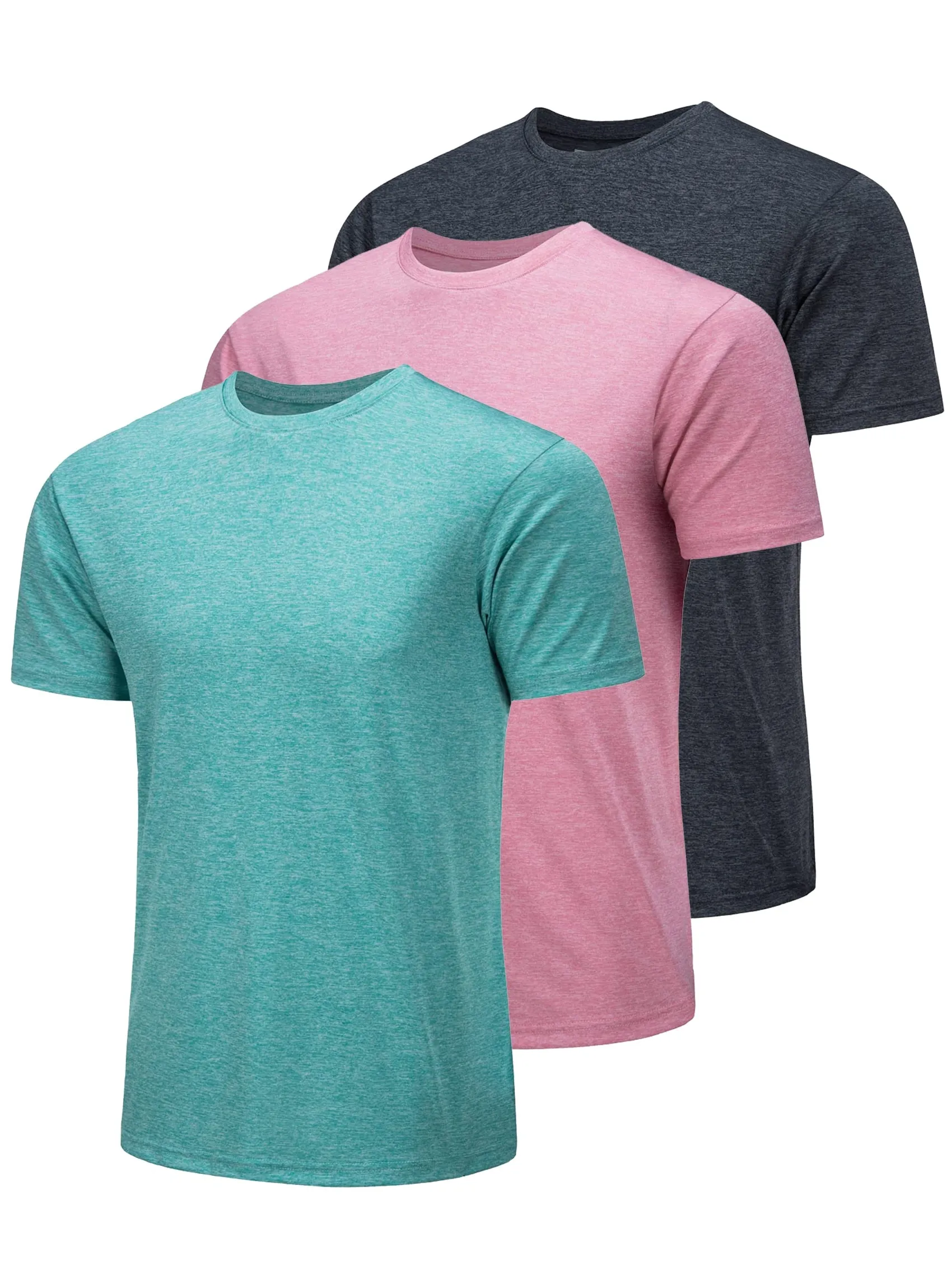 Mens Summer Short Sleeve 3 pc/Pack Summer T-shirts Mens Crew Neck Short Sleeve Shirts 3 Pieces/Lot