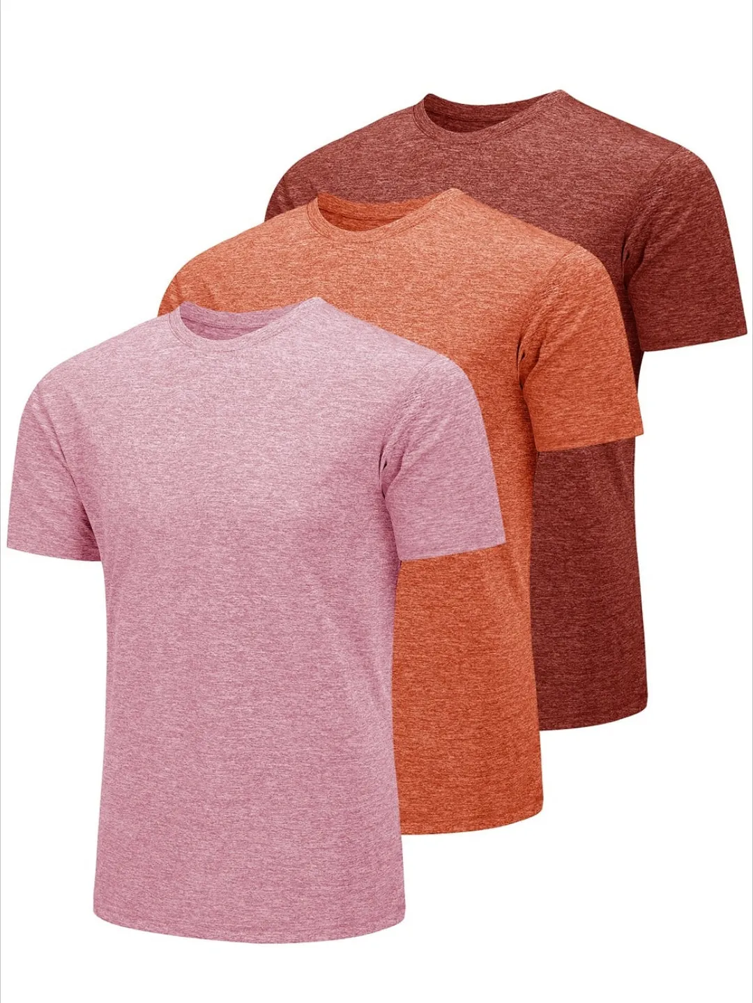 Mens Summer Short Sleeve 3 pc/Pack Summer T-shirts Mens Crew Neck Short Sleeve Shirts 3 Pieces/Lot