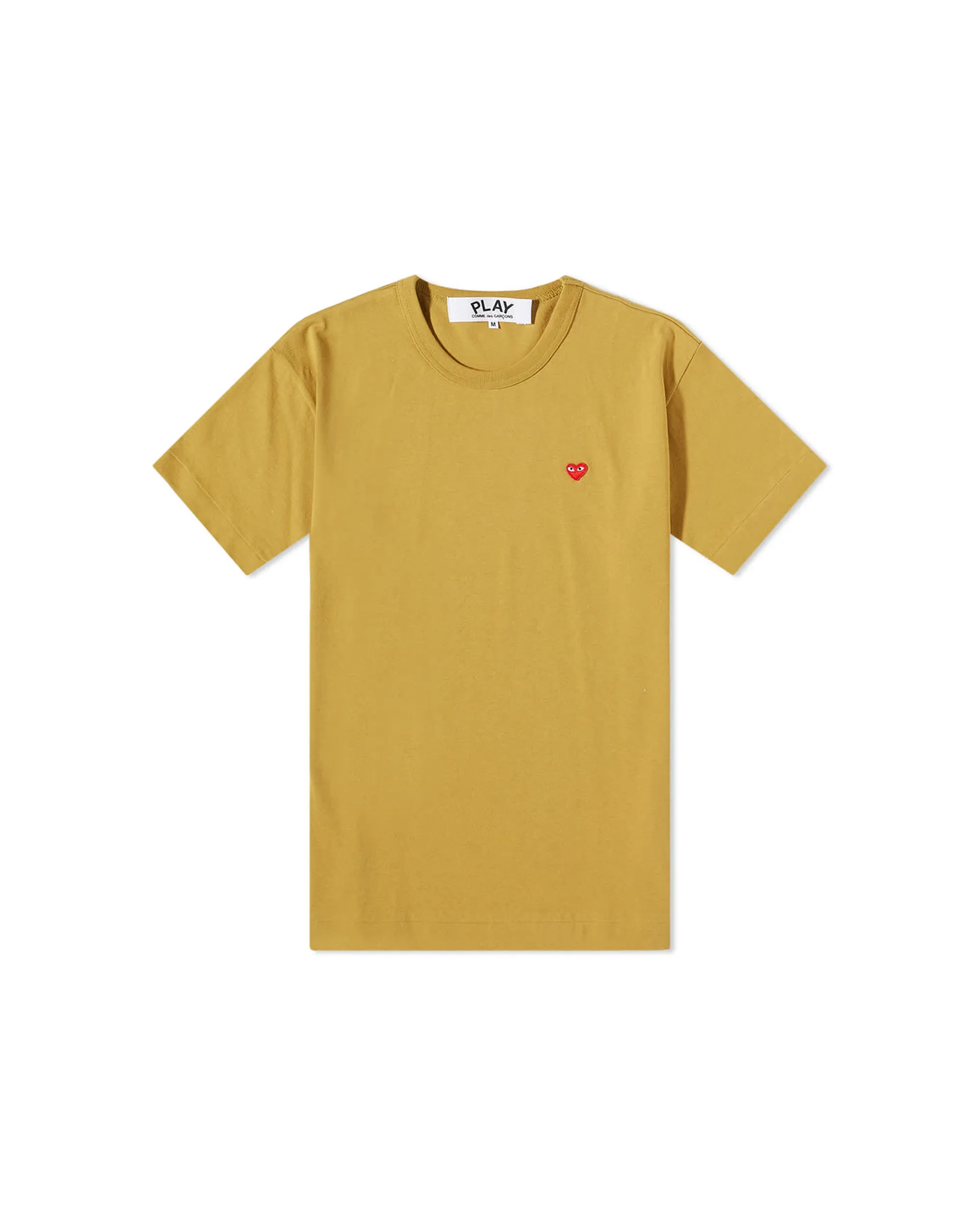 Mini Heart Logo T-shirt - Mustard / Red