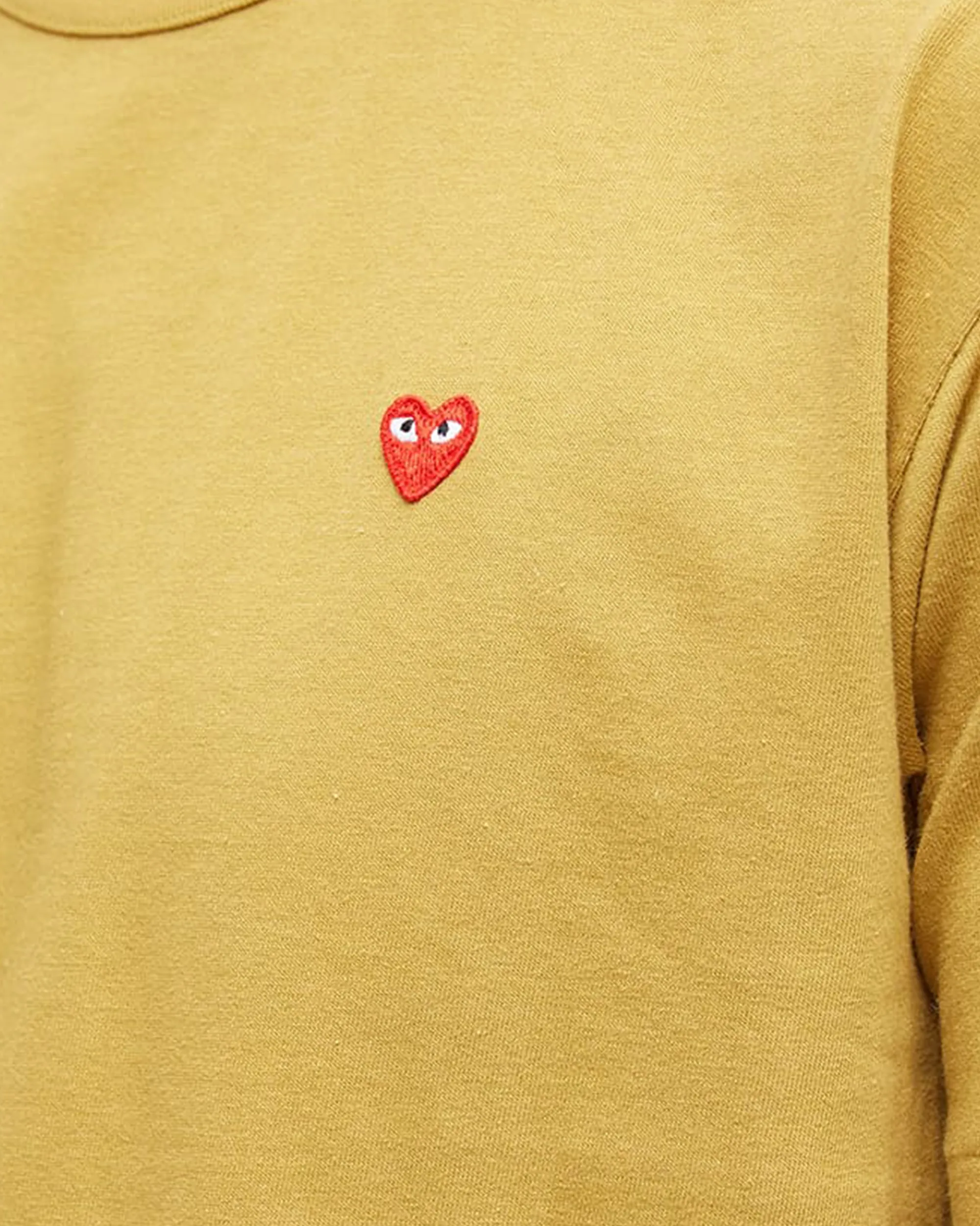 Mini Heart Logo T-shirt - Mustard / Red