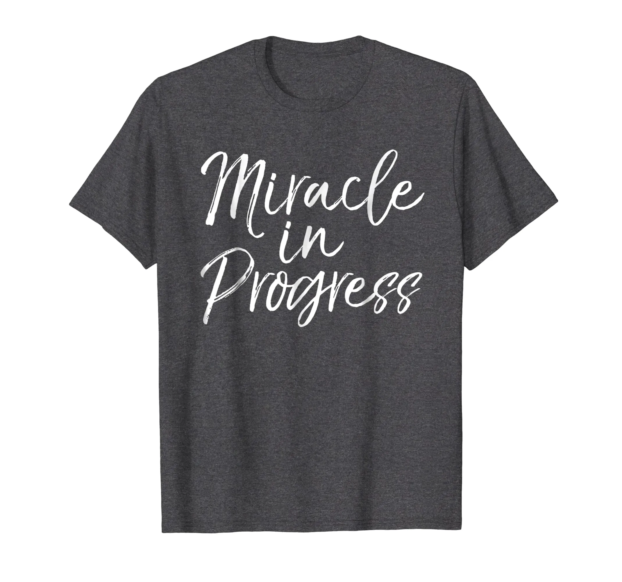 Miracle in Progress Shirt Christian Pregnant Mother Tee