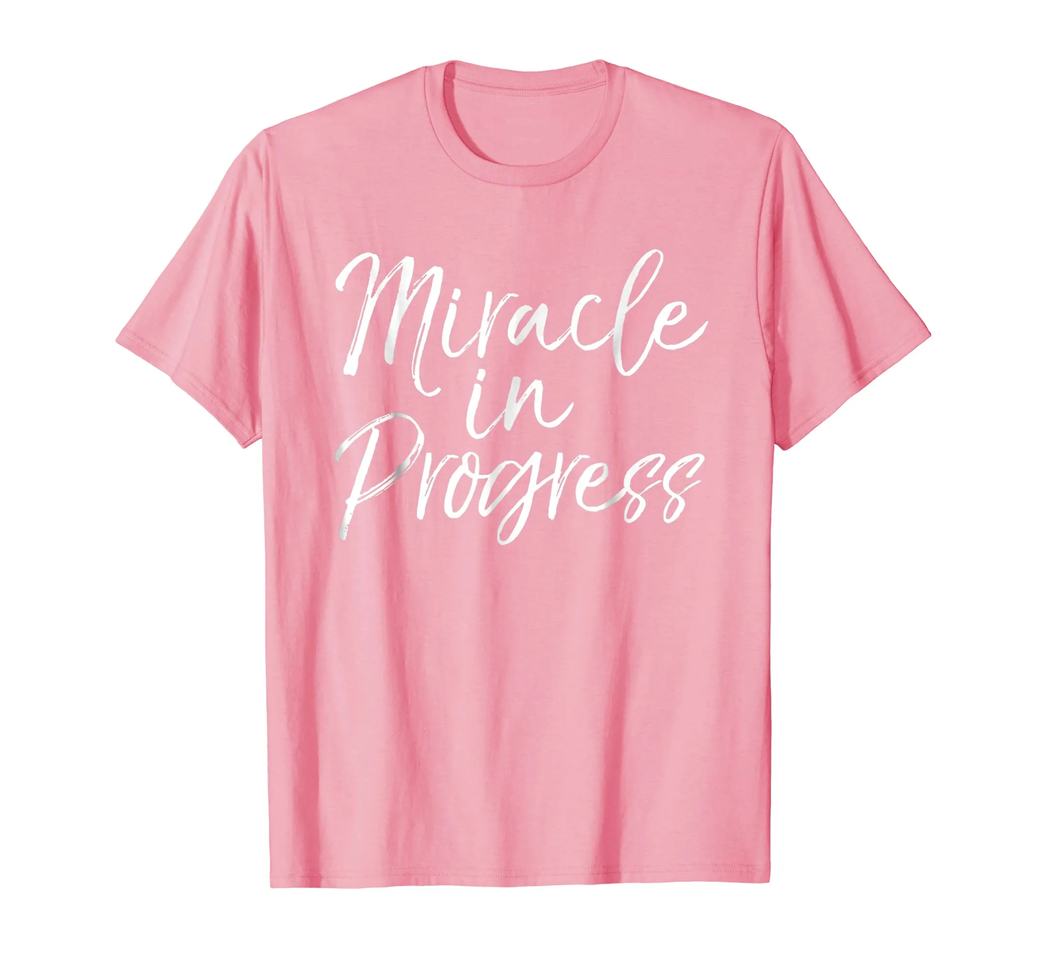 Miracle in Progress Shirt Christian Pregnant Mother Tee