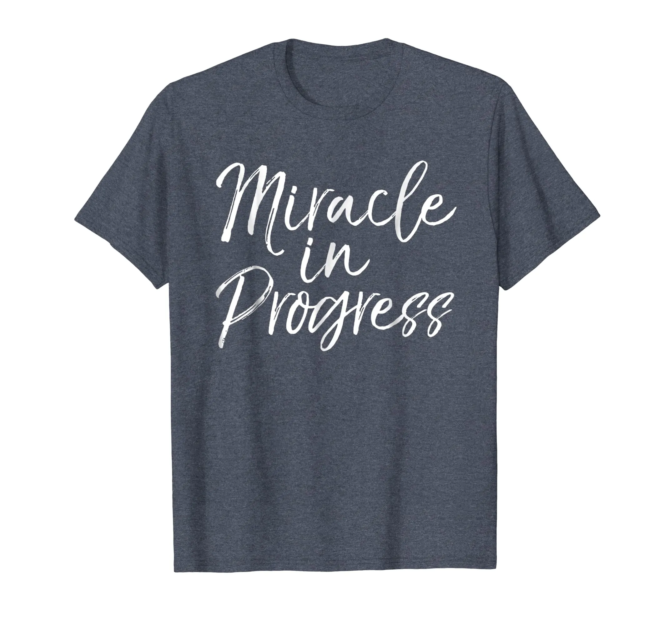 Miracle in Progress Shirt Christian Pregnant Mother Tee