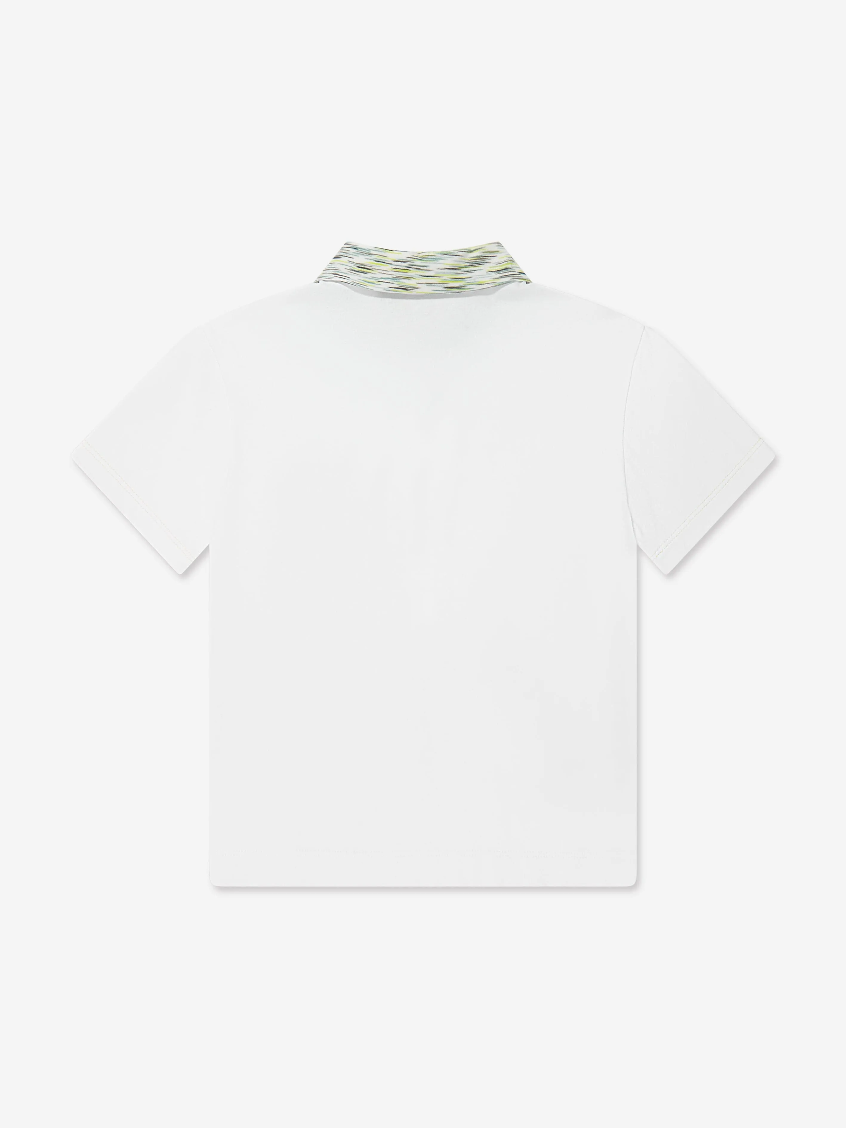 Missoni Boys Space Dye Polo Shirt in White