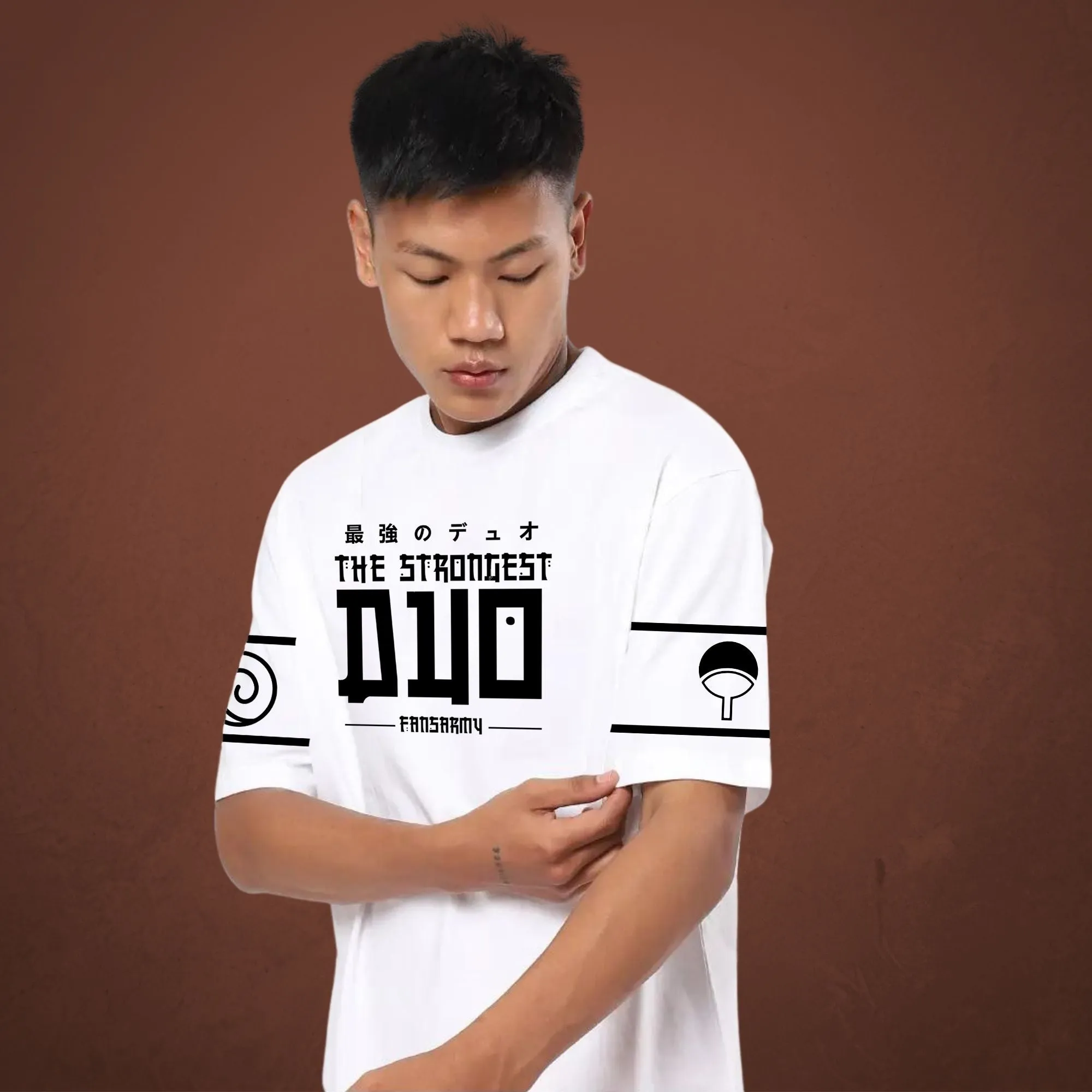Naruto X Sasuke Oversize Anime T shirt