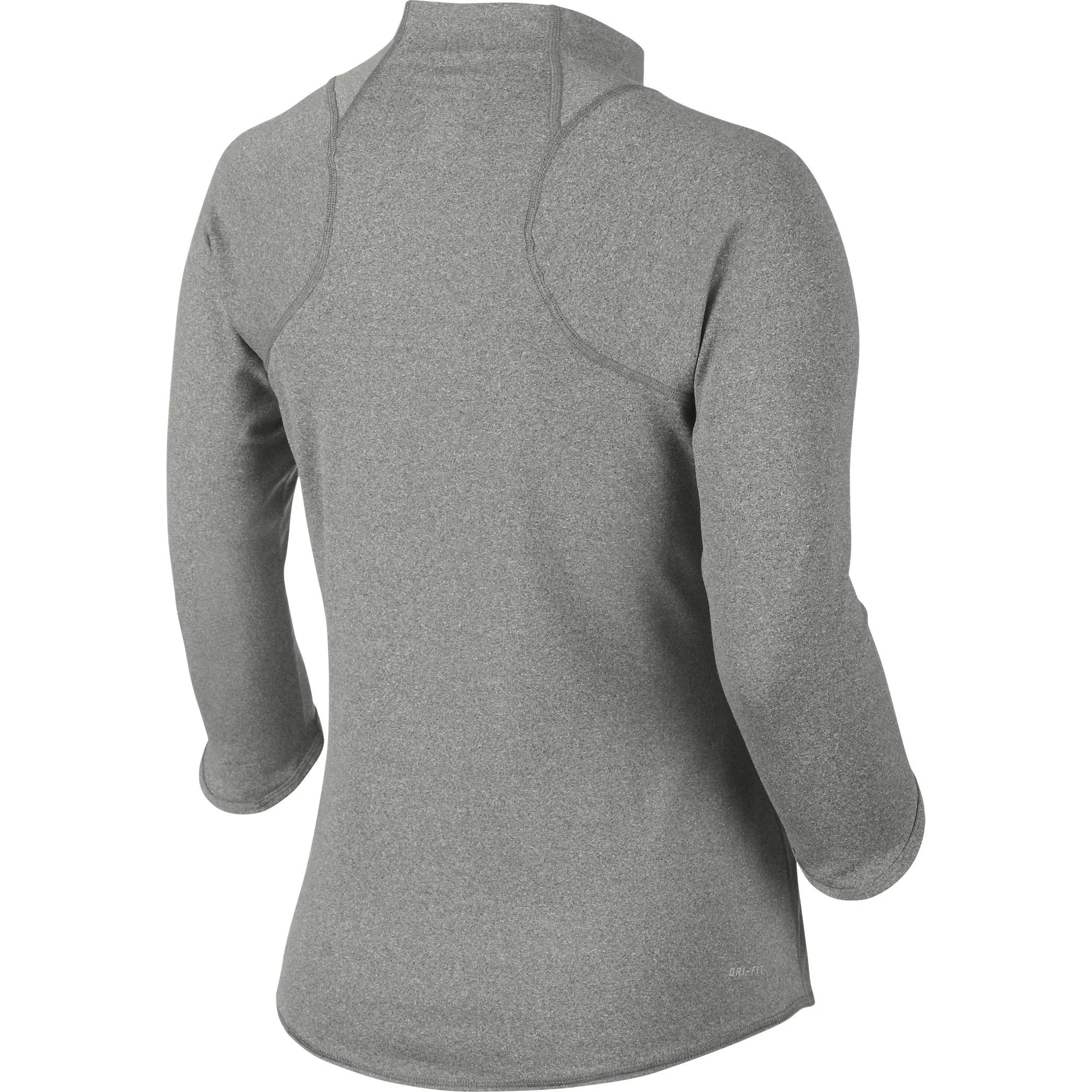 Nike Baseline Half-Zip Women's Tennis Top Dark Heather/Dark Grey
