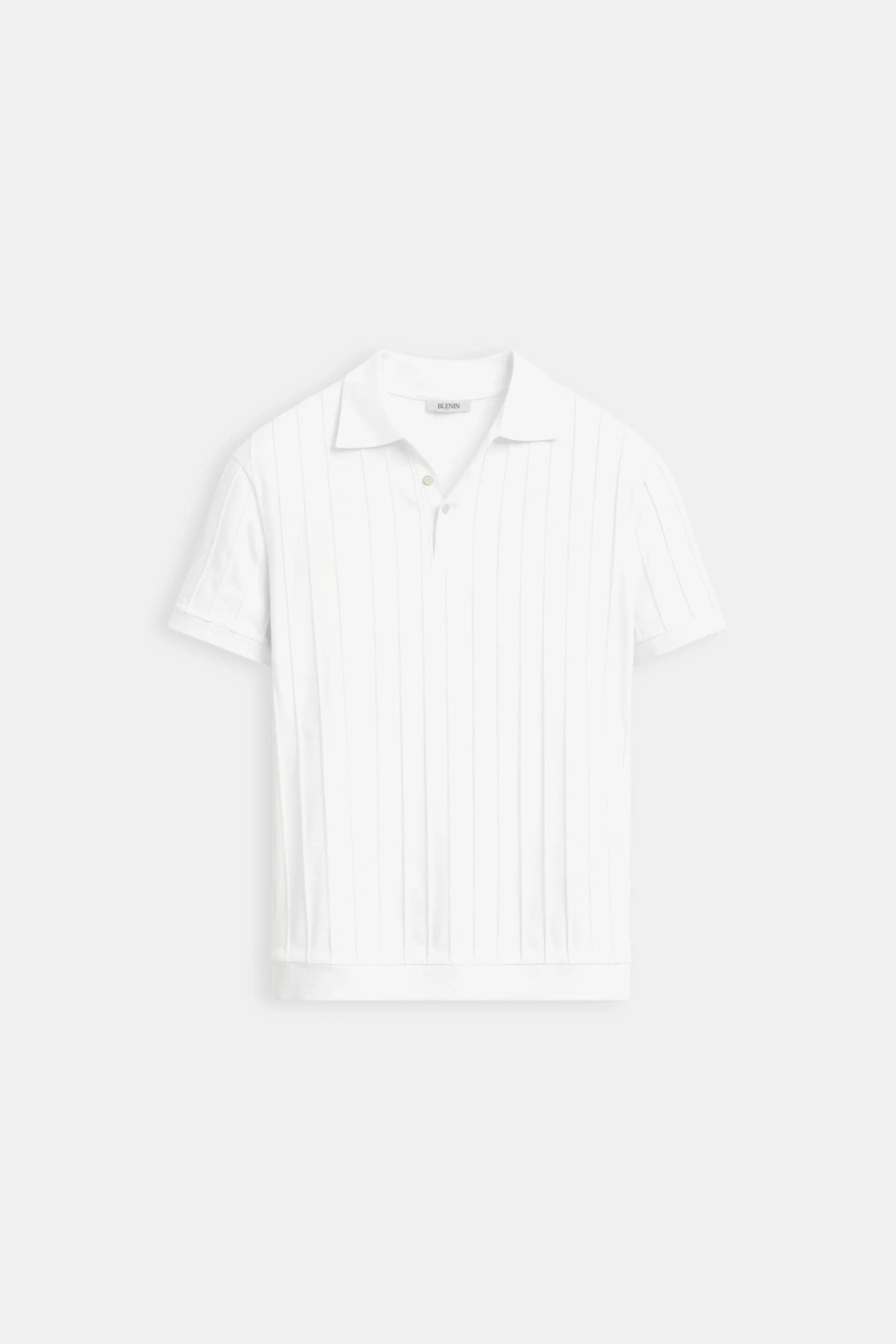 Old Money Vertical Striped Chic Button Up Polo T-Shirt