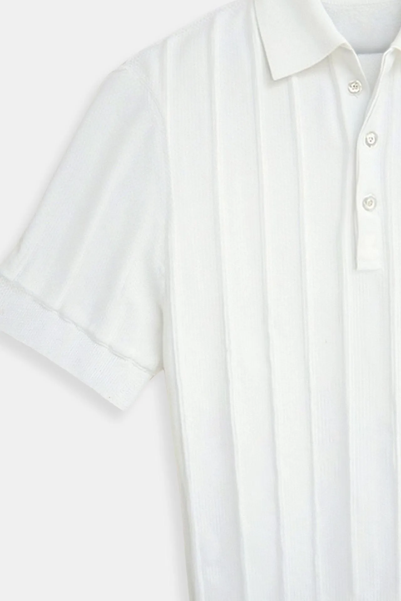 Old Money Vertical Striped Chic Button Up Polo T-Shirt
