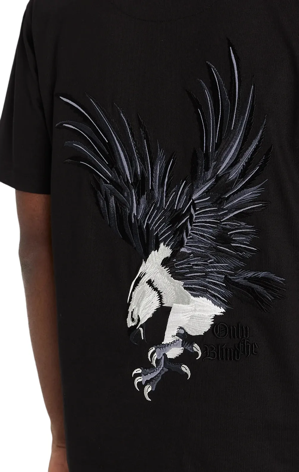 Only The Blind OTB-T1357 Midnight  Hawk T-shirt Black