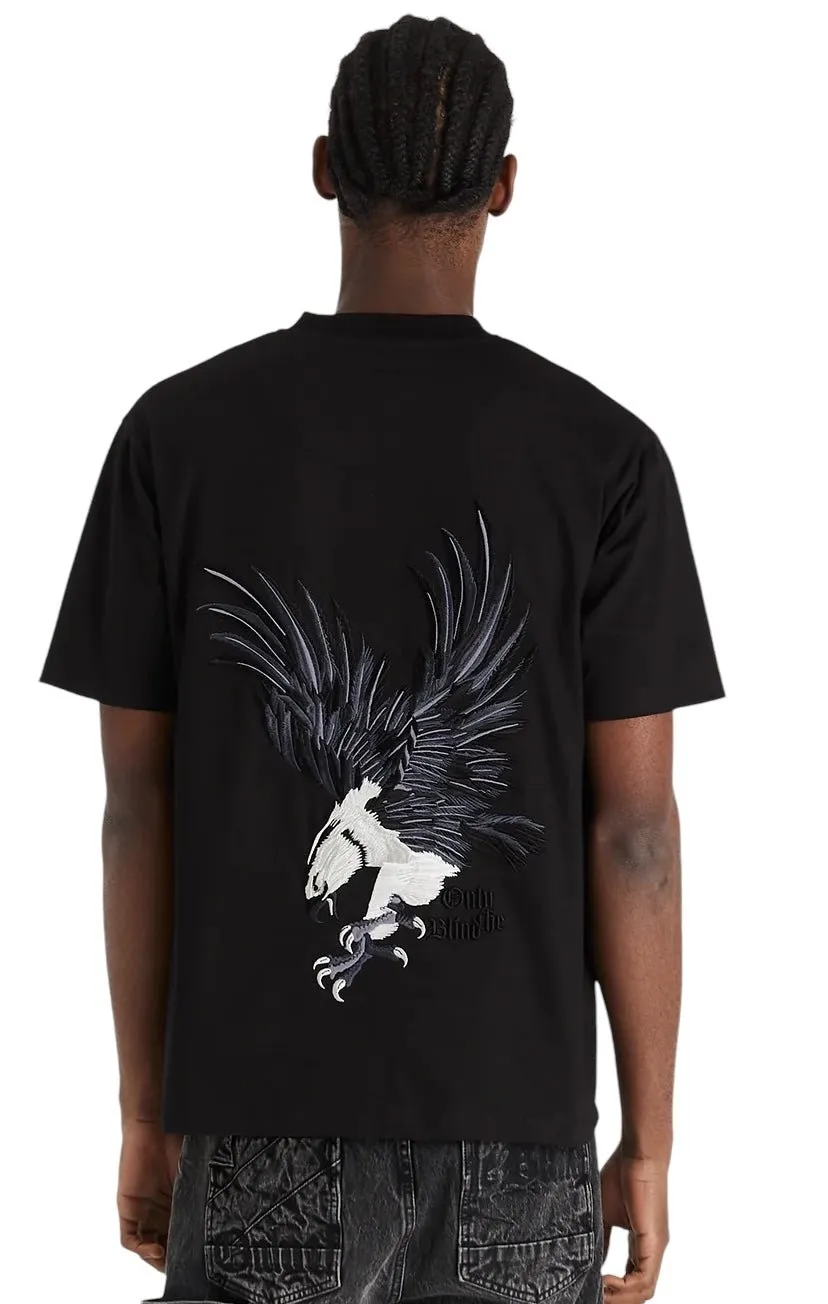 Only The Blind OTB-T1357 Midnight  Hawk T-shirt Black