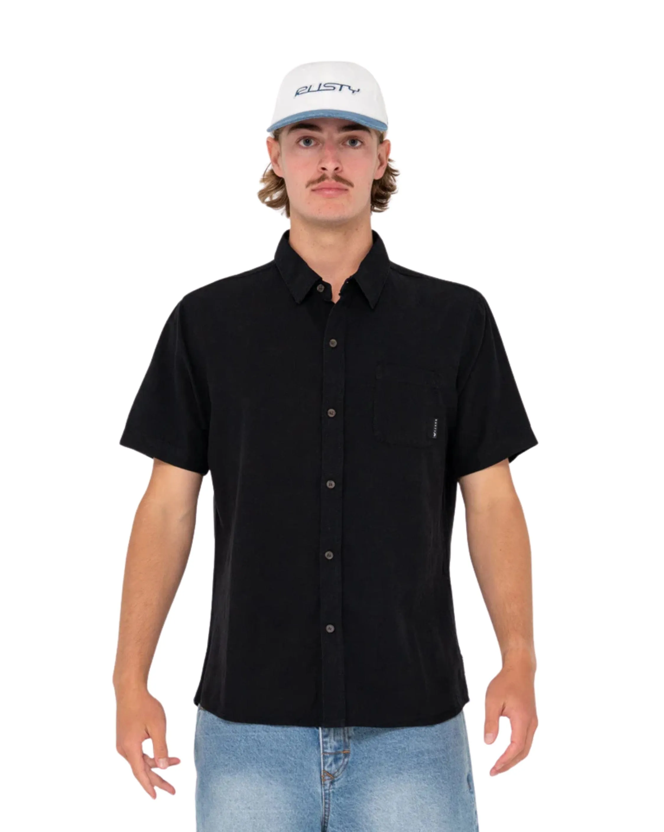 Overtone Short Sleeve Linen Shirt