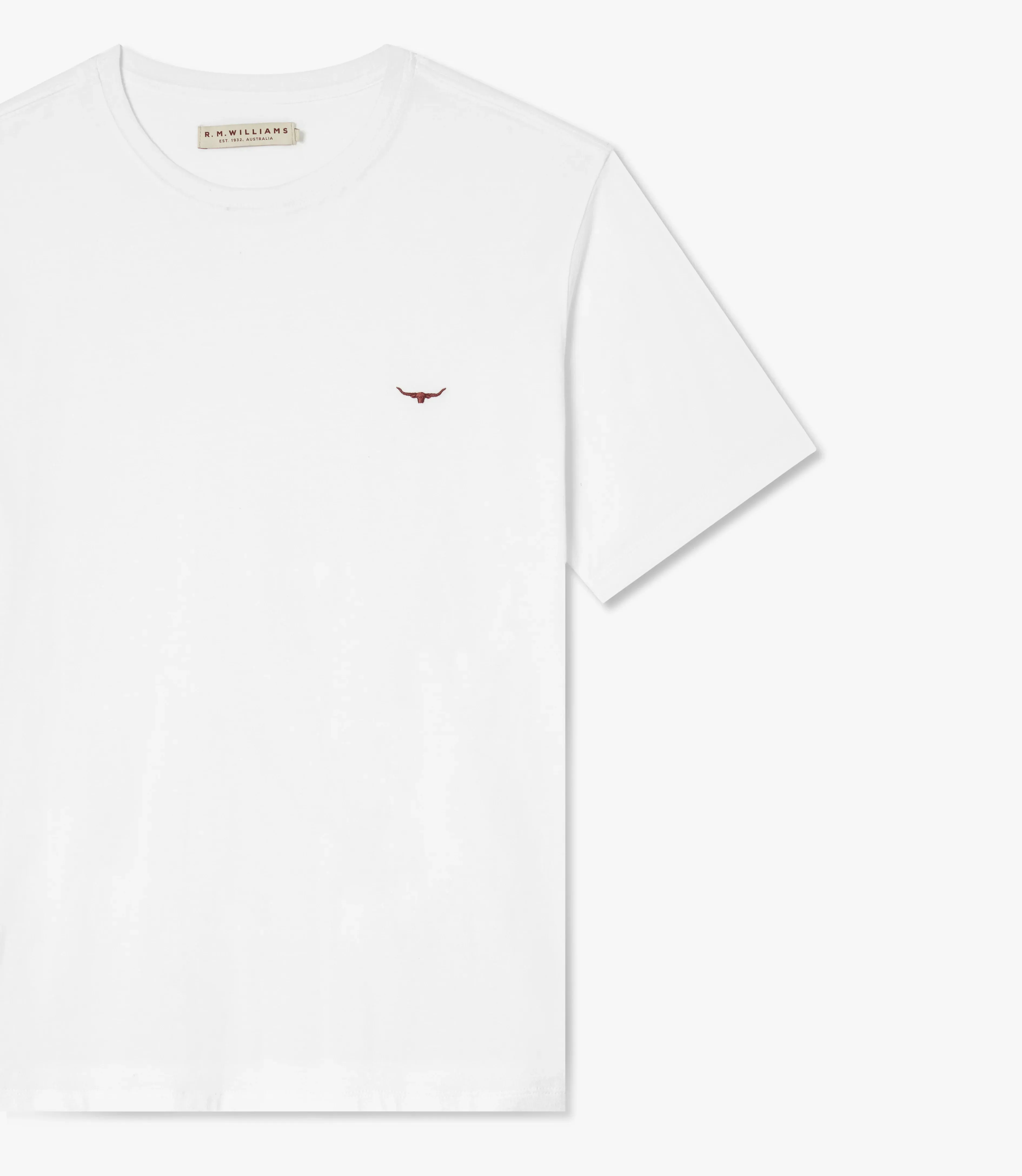 Parson T-shirt - White/Chestnut