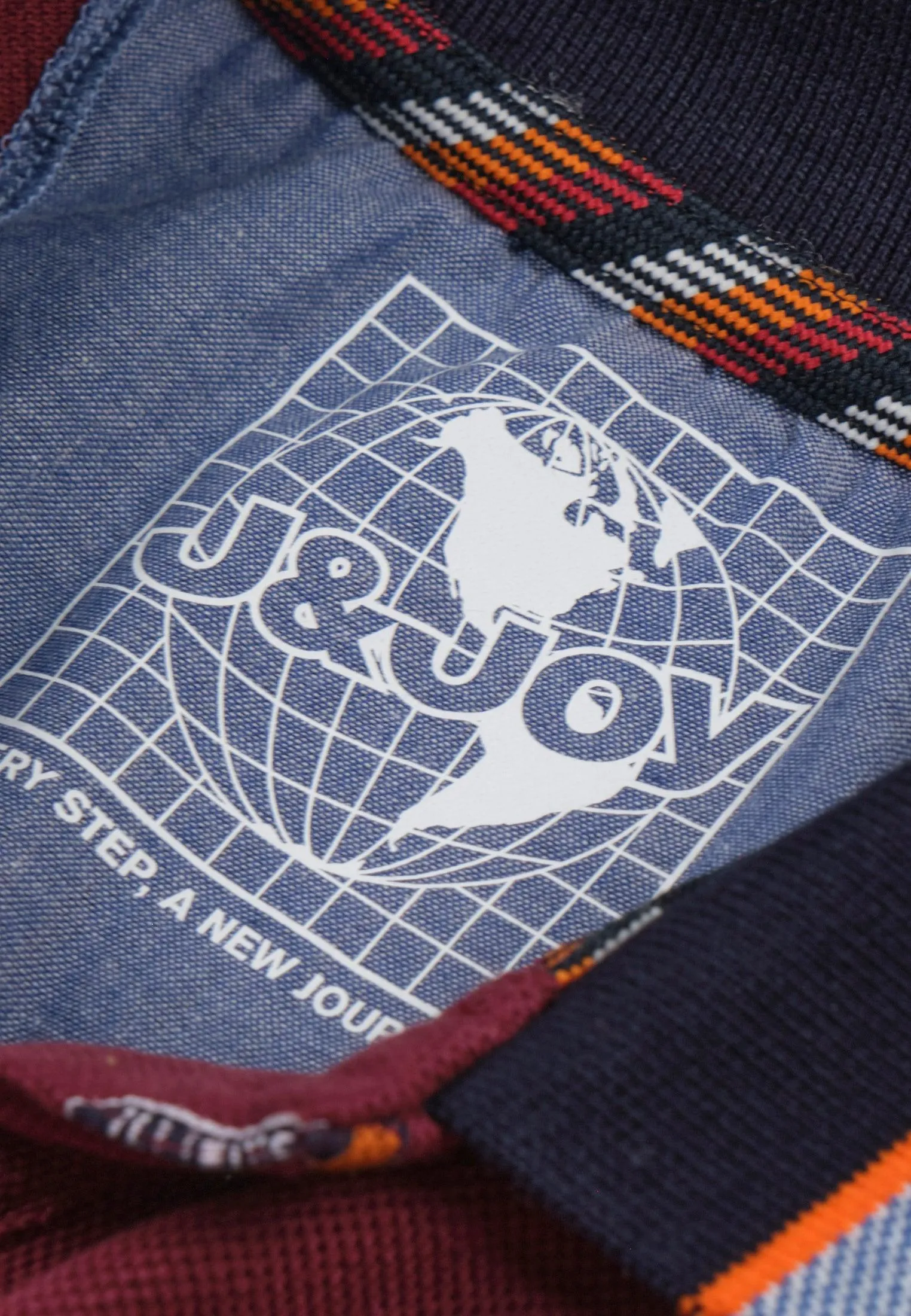 Polo homme bordeaux, imprimé lettres