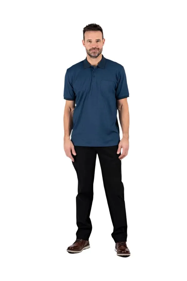 Pre End Mens Texas Polo Dark Petrol