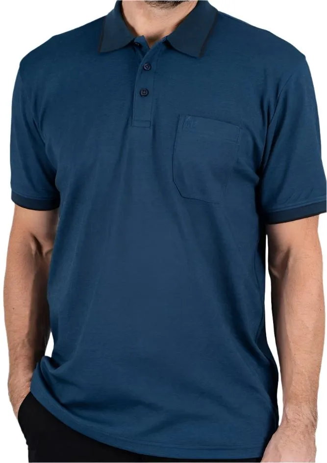Pre End Mens Texas Polo Dark Petrol